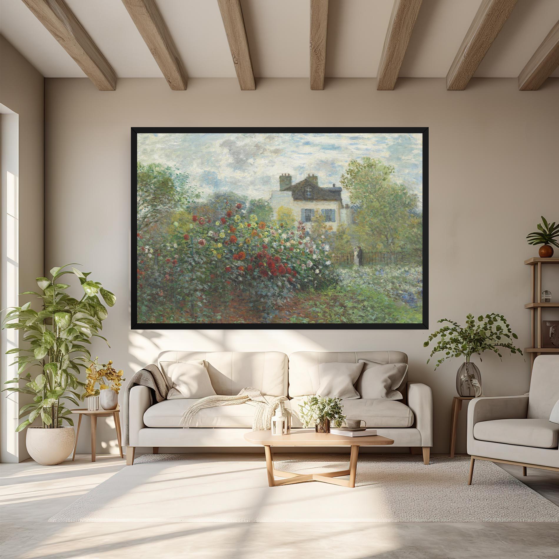 Картина на платно Garden In Argenteuilt mockup 6