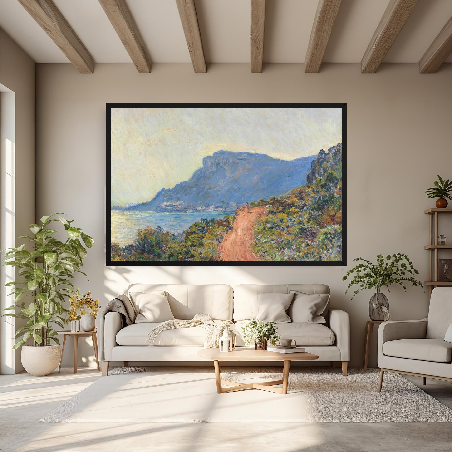 Картина на платно Near Monaco mockup 6
