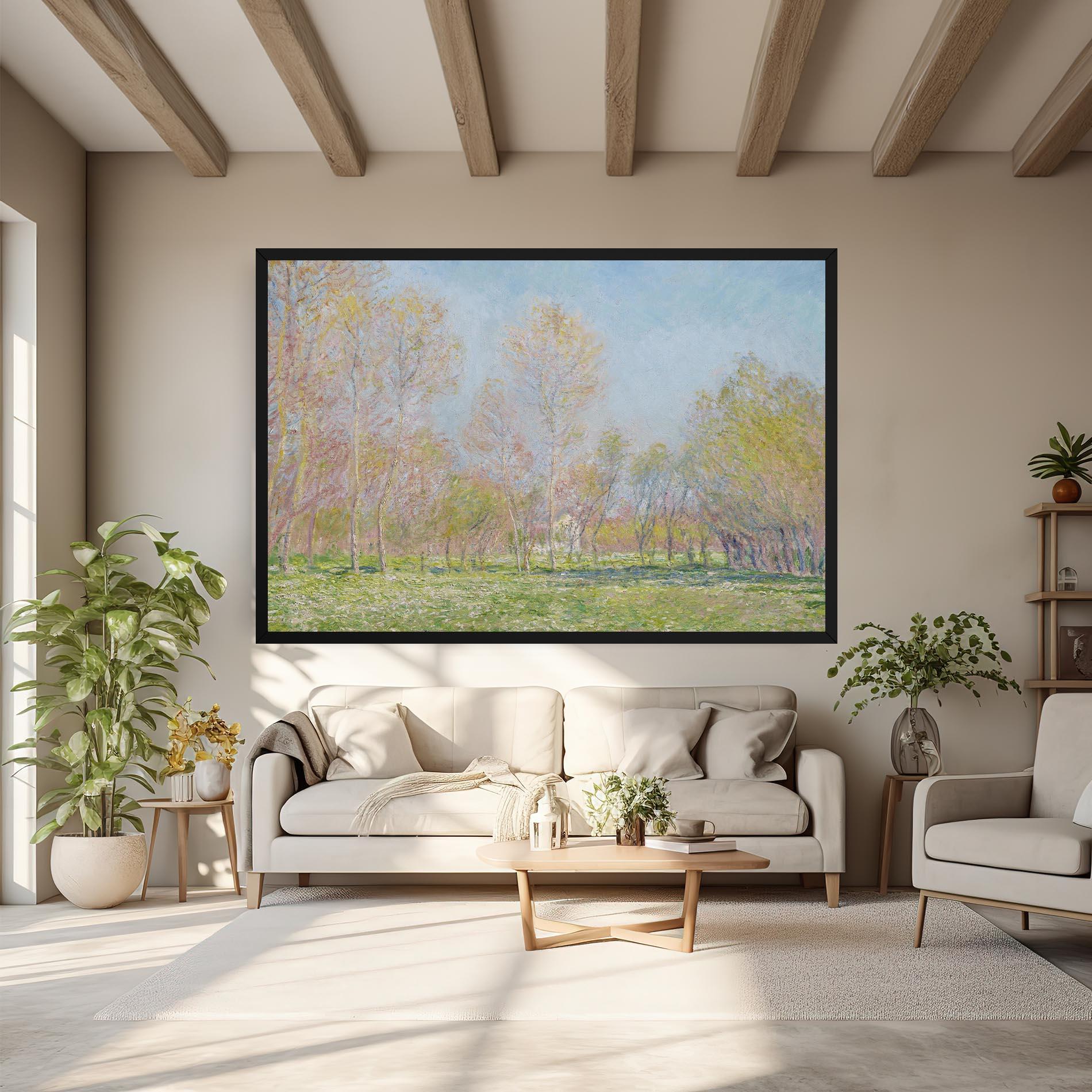 Картина на платно Spring In Giverny mockup 6