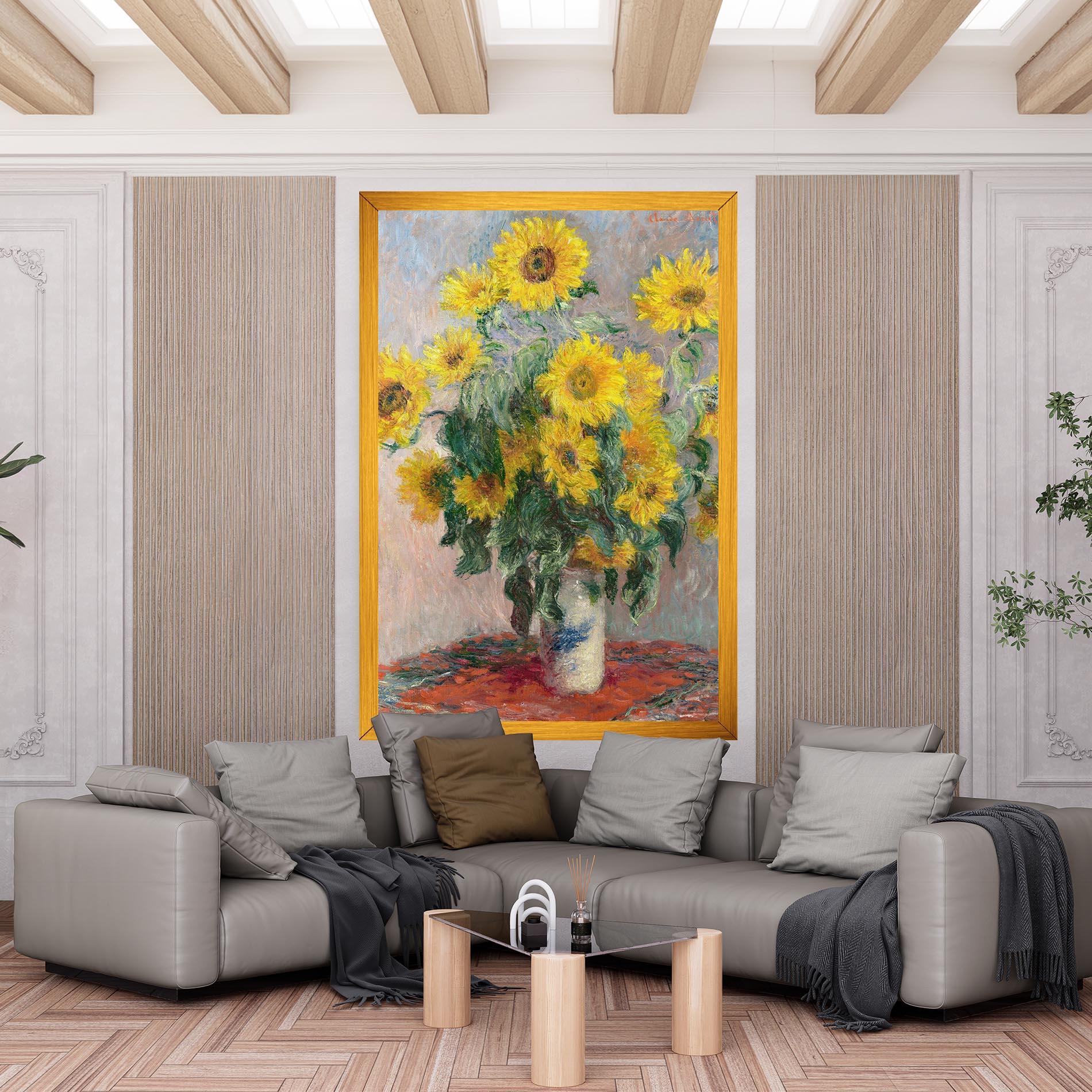Картина на платно Bouquet Of Sunflowers 1881 mockup 6