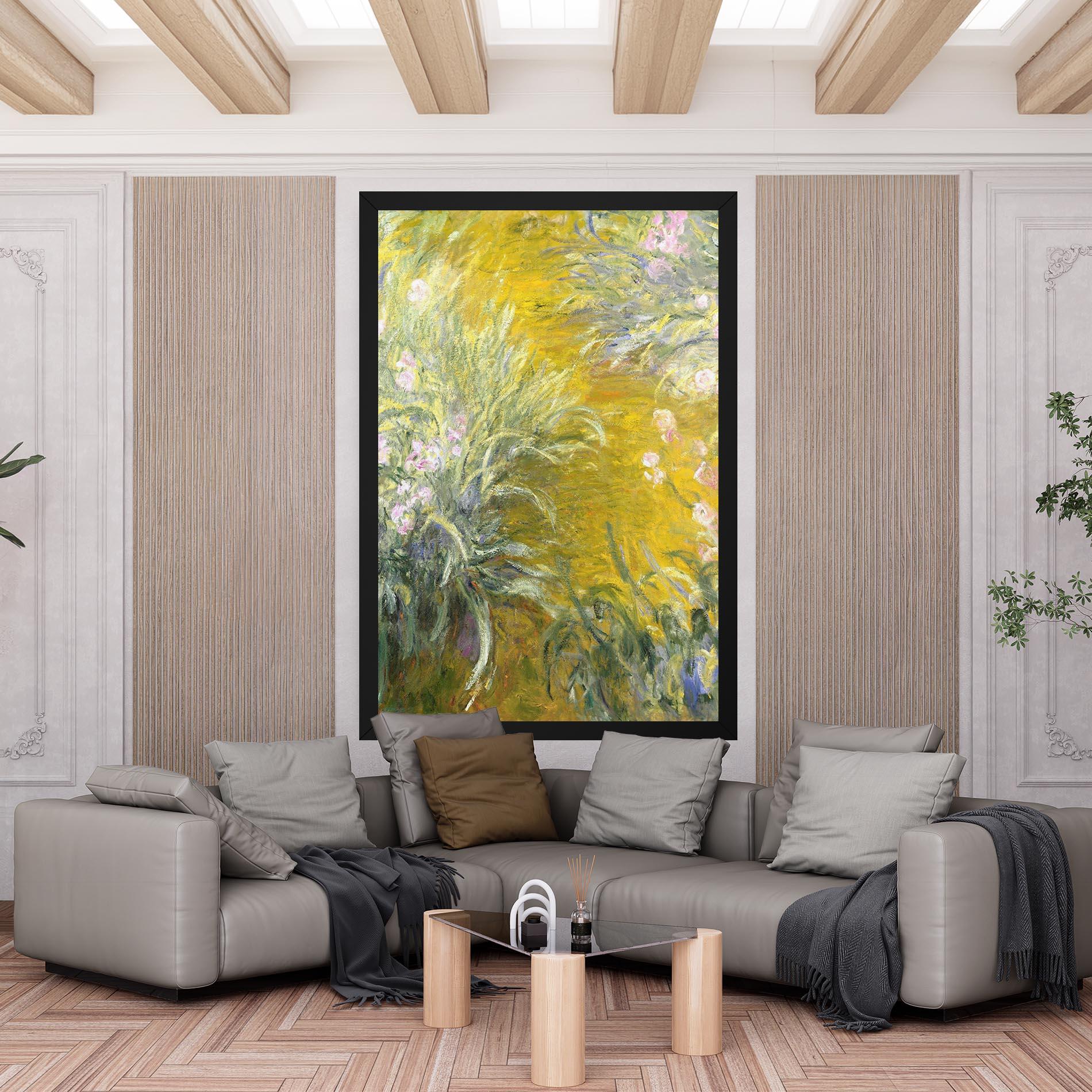 Картина на платно Path Through The Irises mockup 6