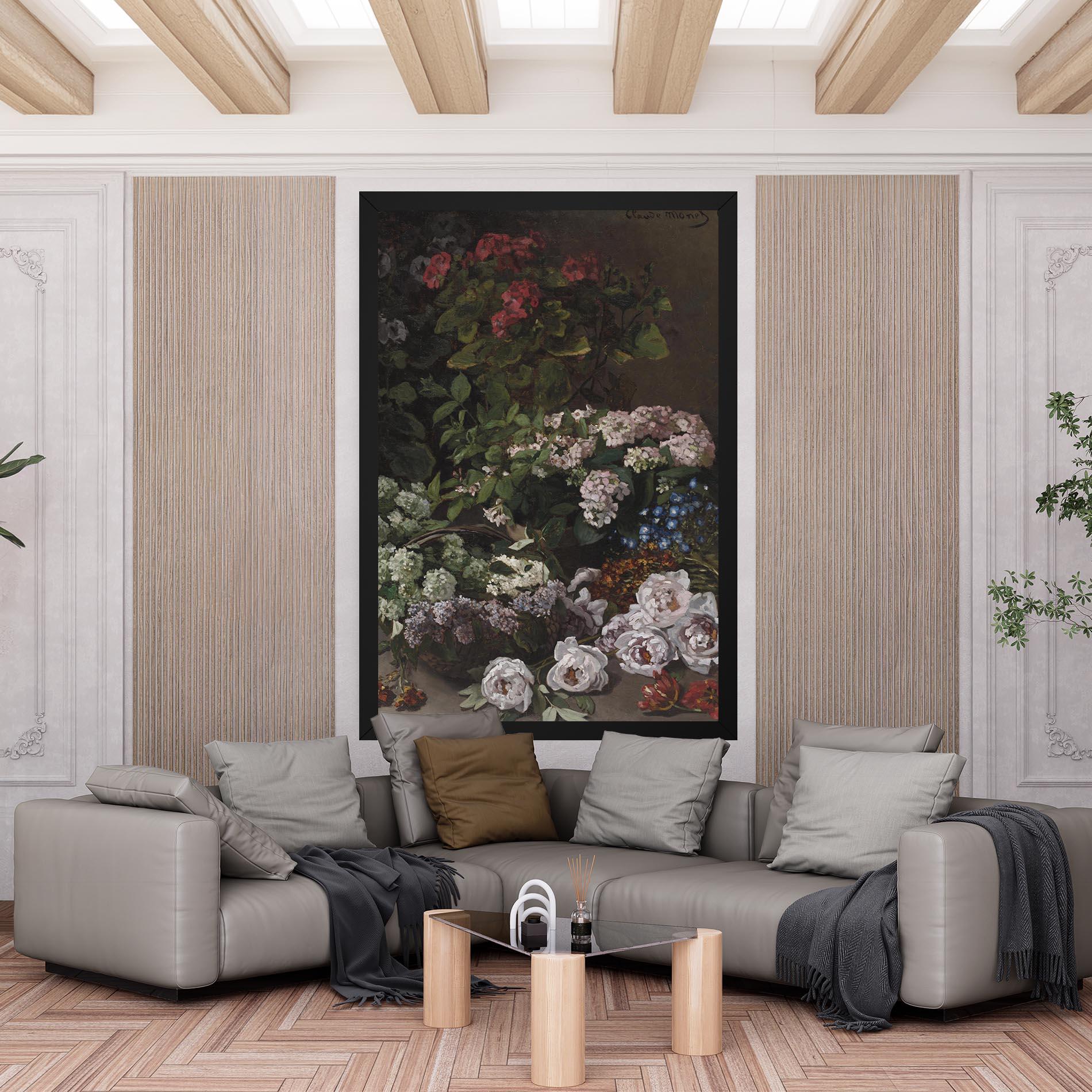 Картина на платно Spring Flowers Monet mockup 6