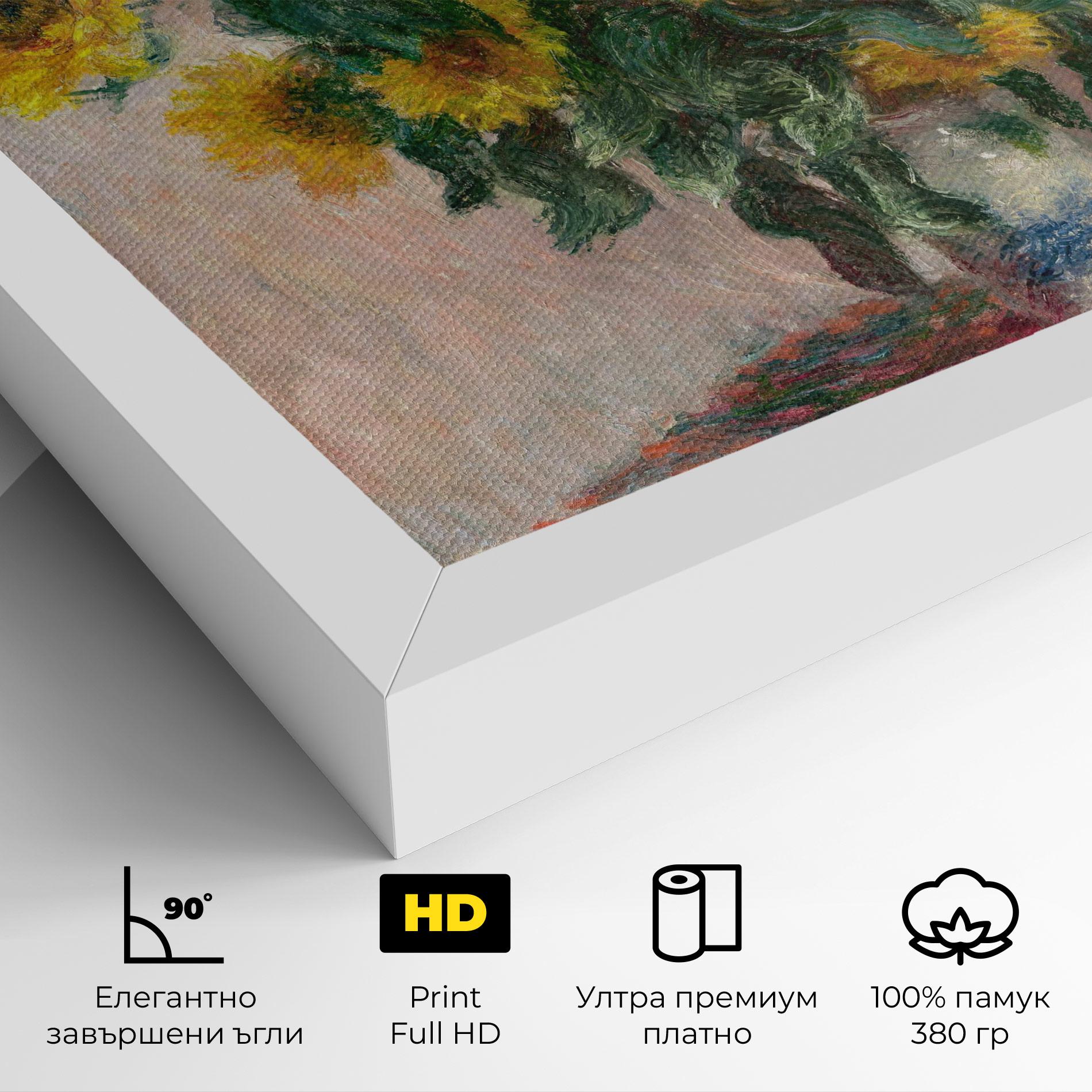 Картина на платно Bouquet Of Sunflowers 1881 mockup 4