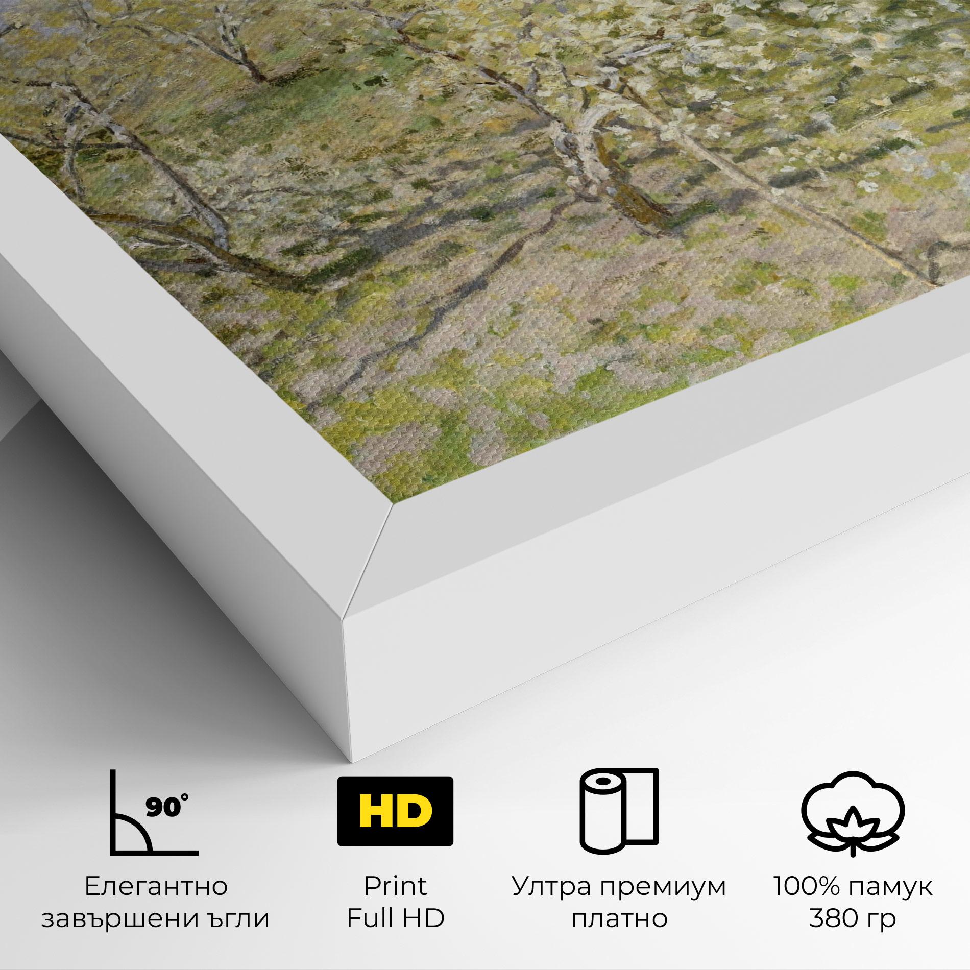 Картина на платно Fruit Trees In Bloom mockup 4