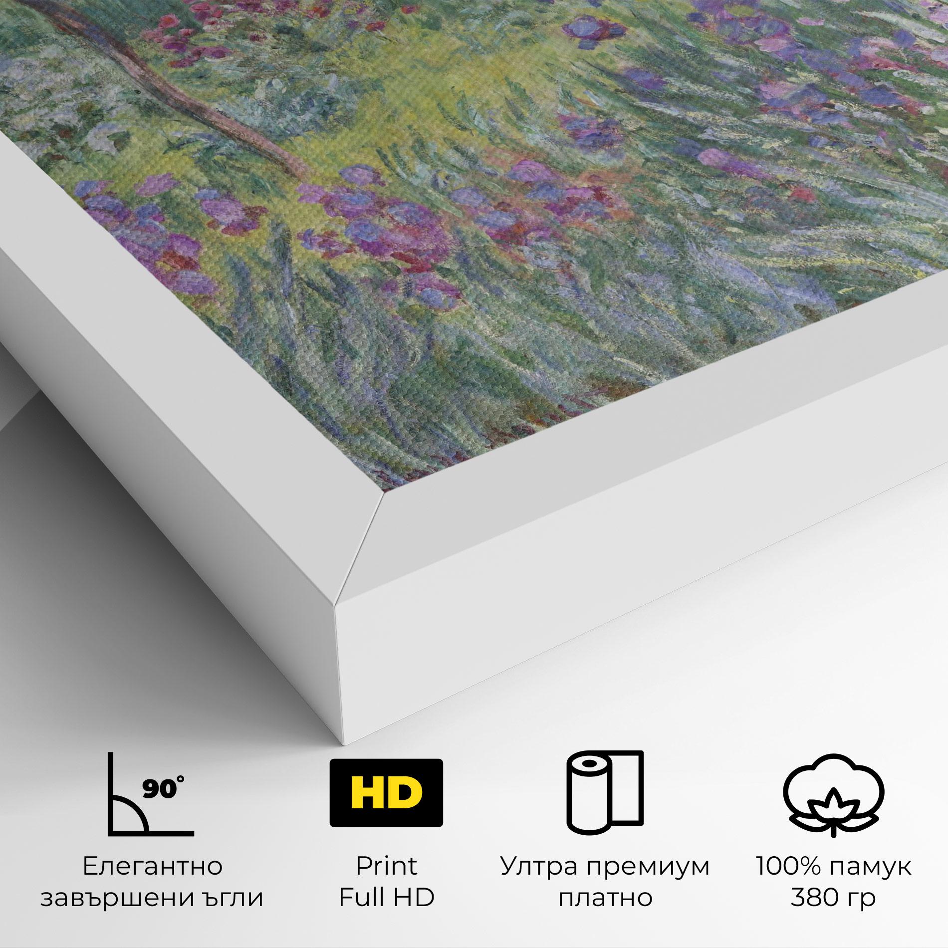 Картина на платно Garden In Giverny Monet mockup 4