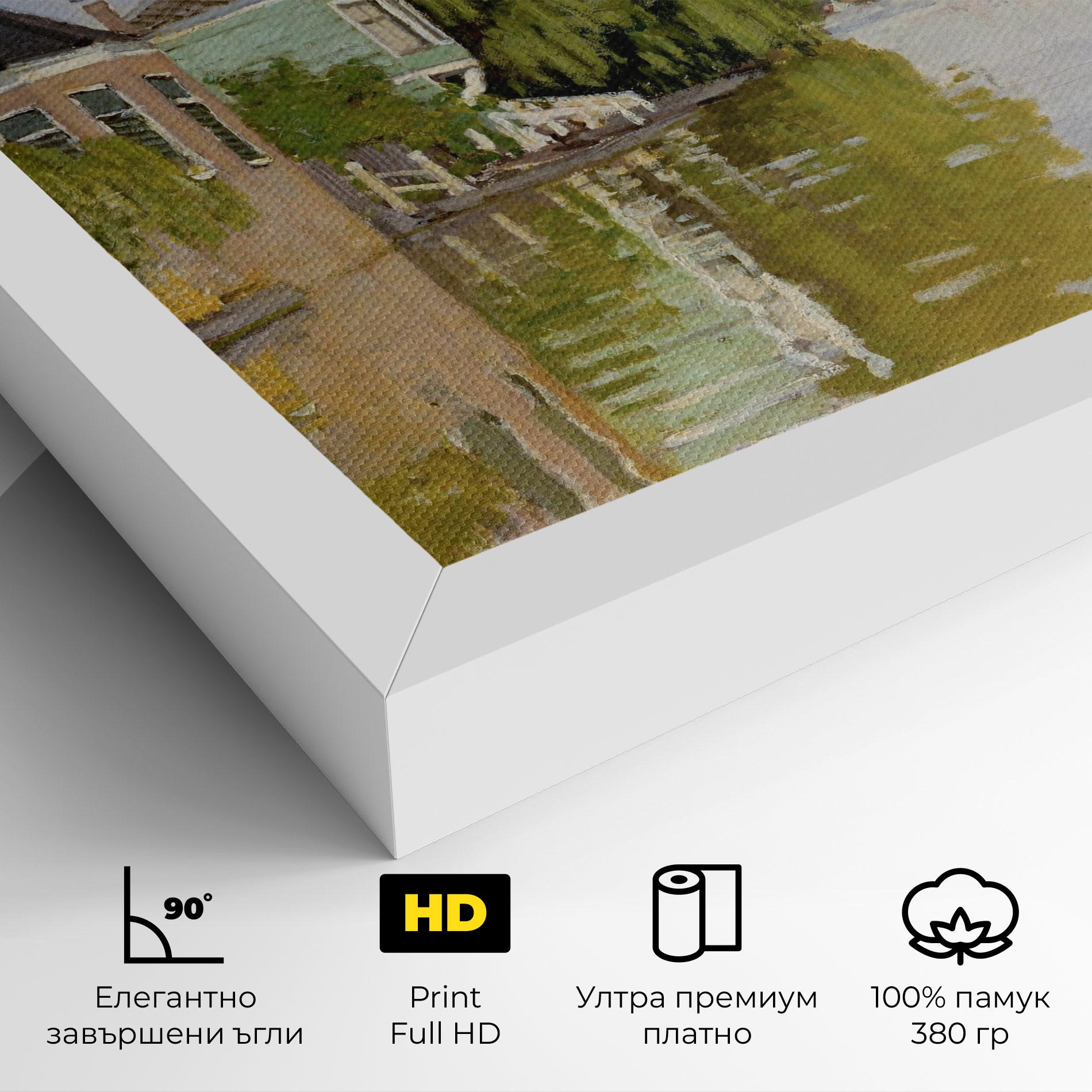 Картина на платно Houses On The Achterzaan mockup 4