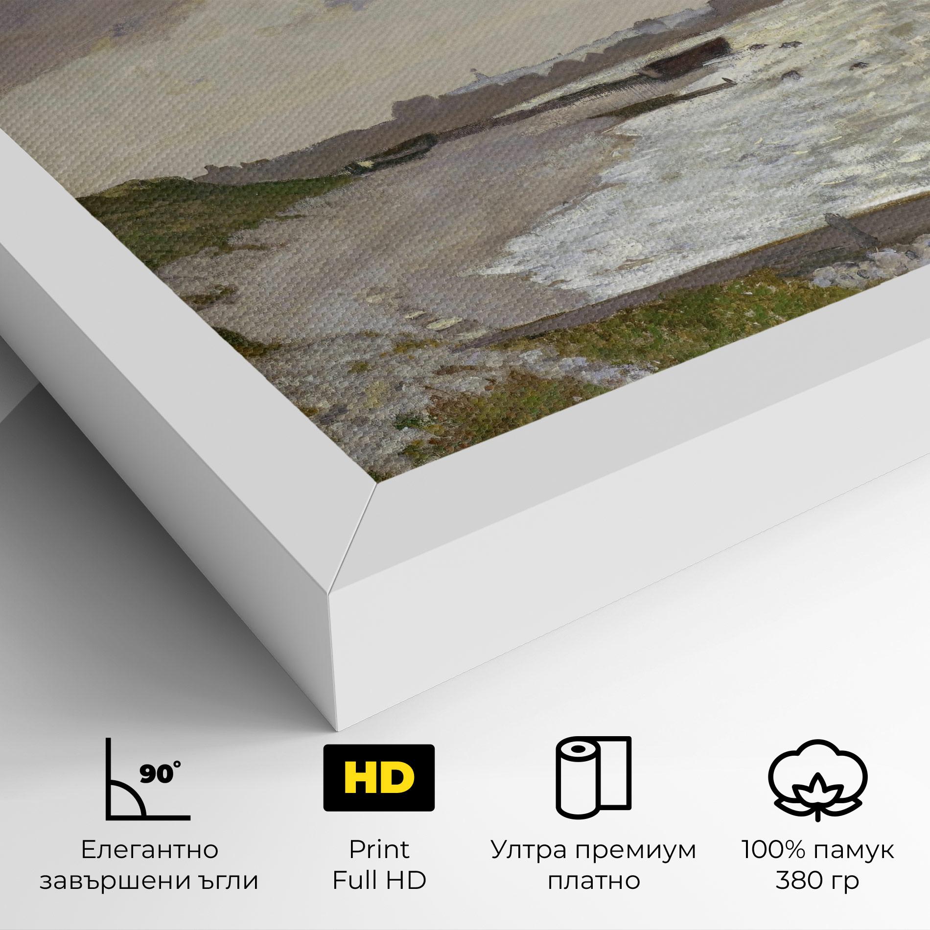 Картина на платно Seashore At Sainte Adresse mockup 4