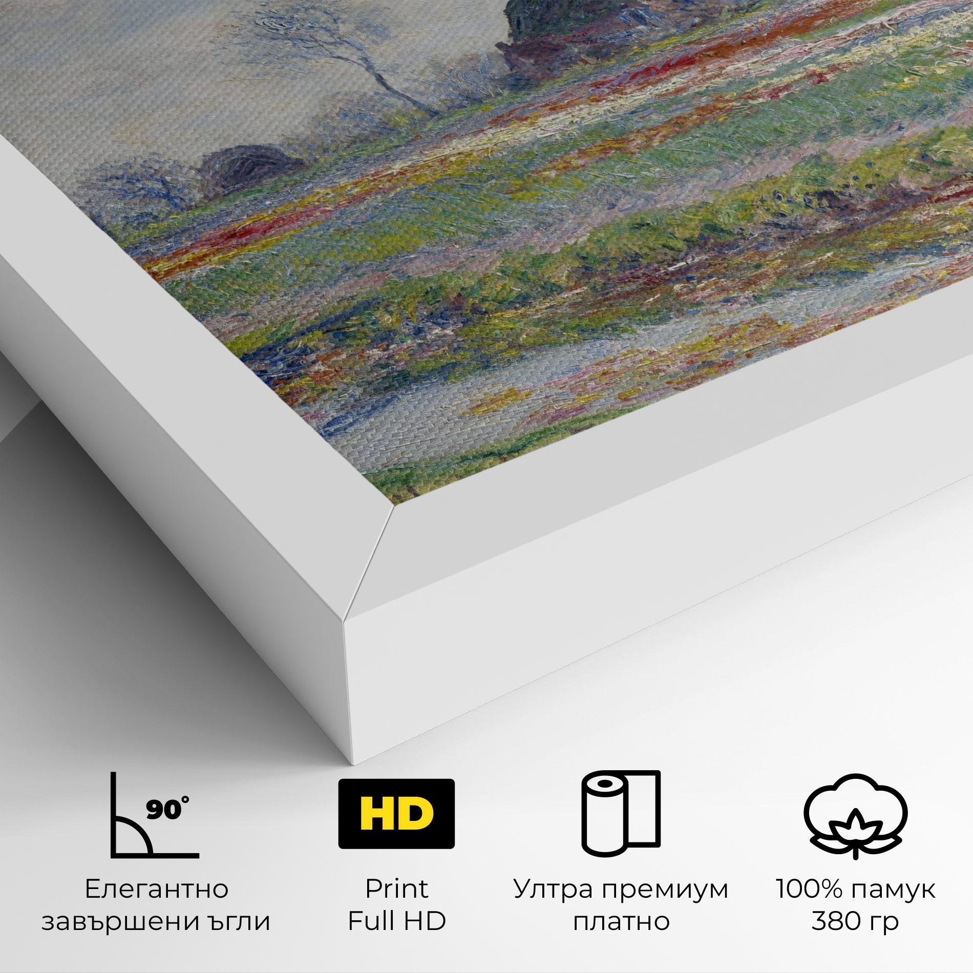 Картина на платно Tulip Fields At Sassenheim mockup 4