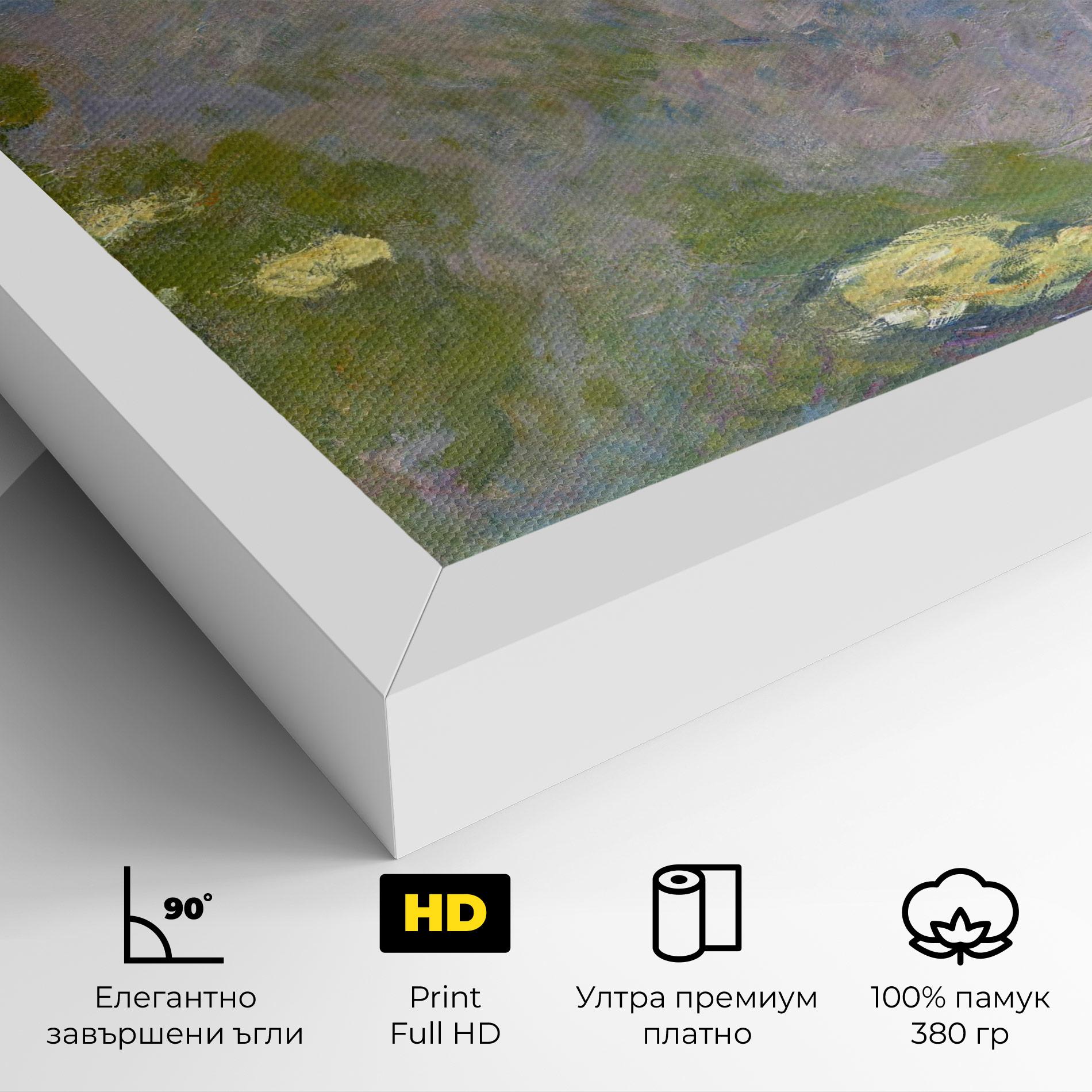 Картина на платно Water Lilies Monet mockup 4