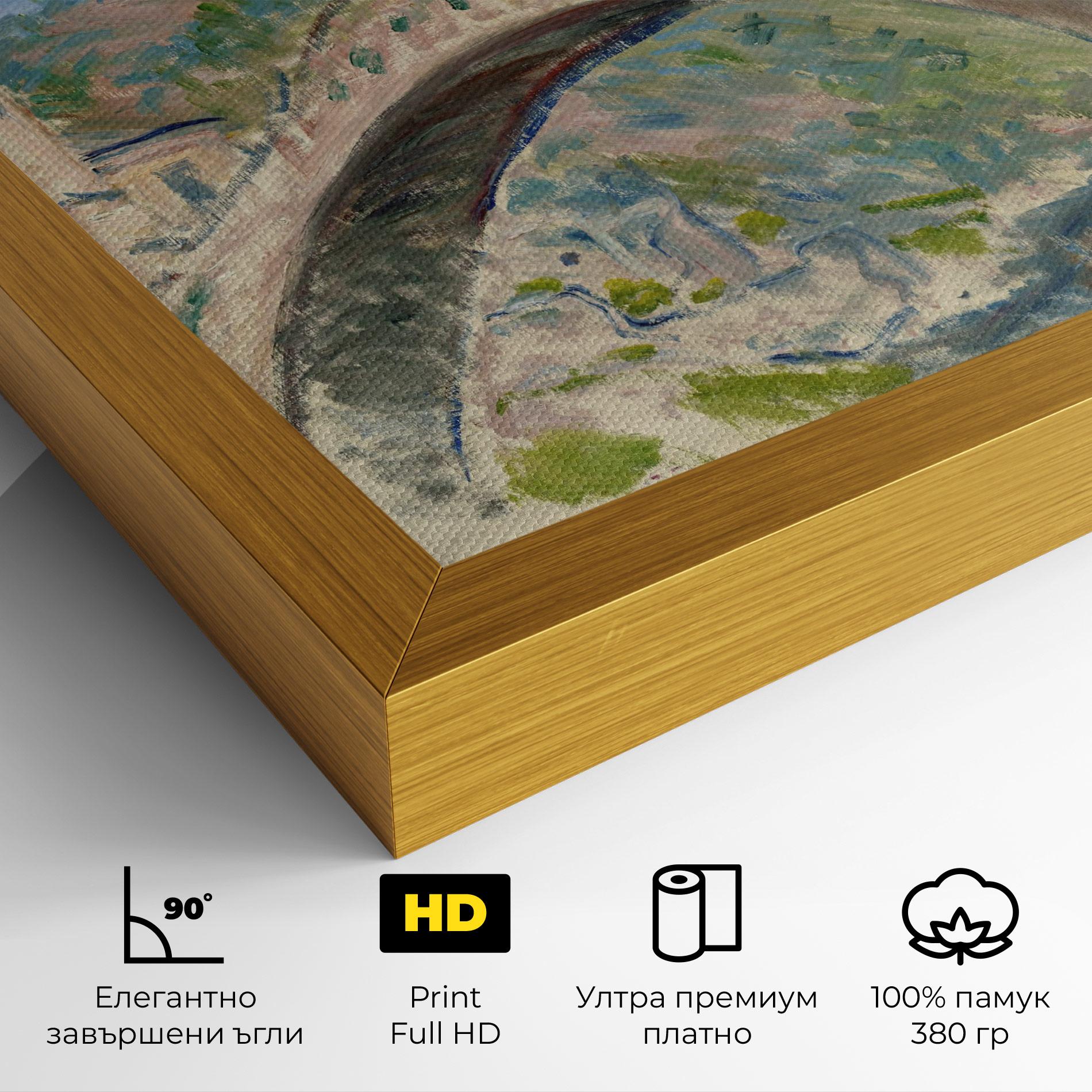 Картина на платно Bridge At Dolceacqua mockup 4