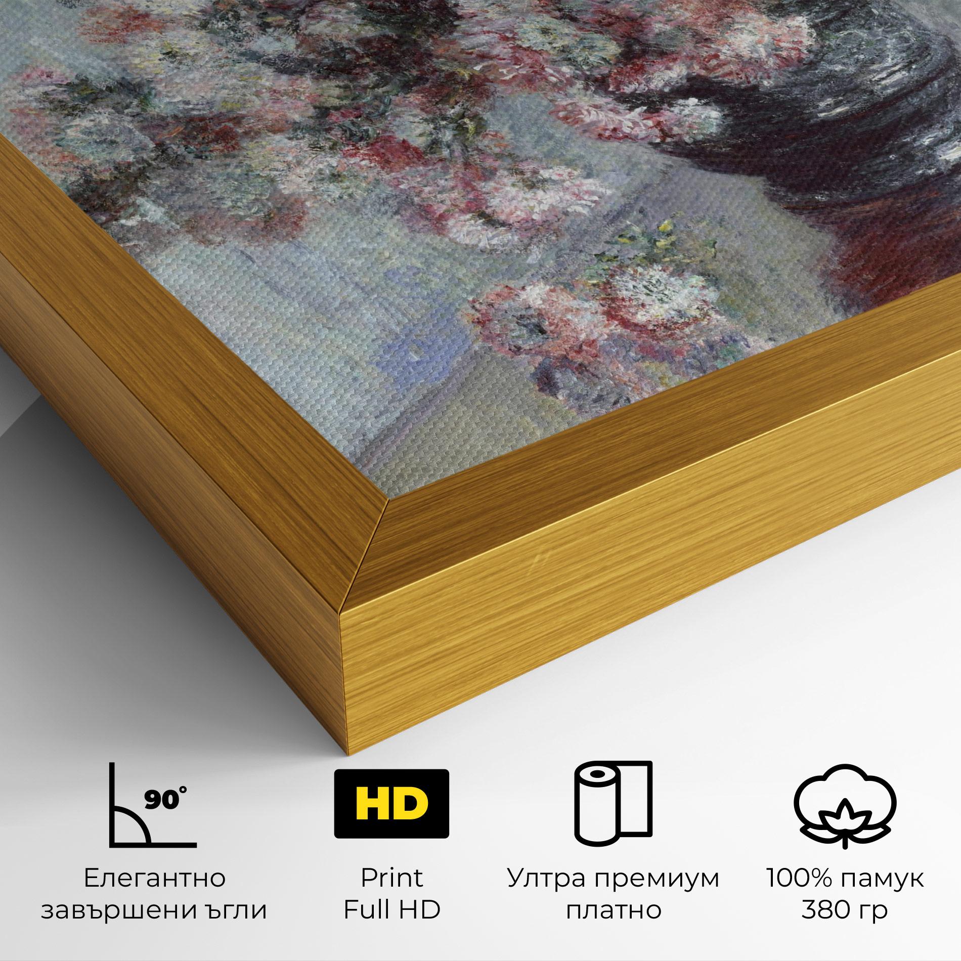 Картина на платно Chrysanthemums mockup 4