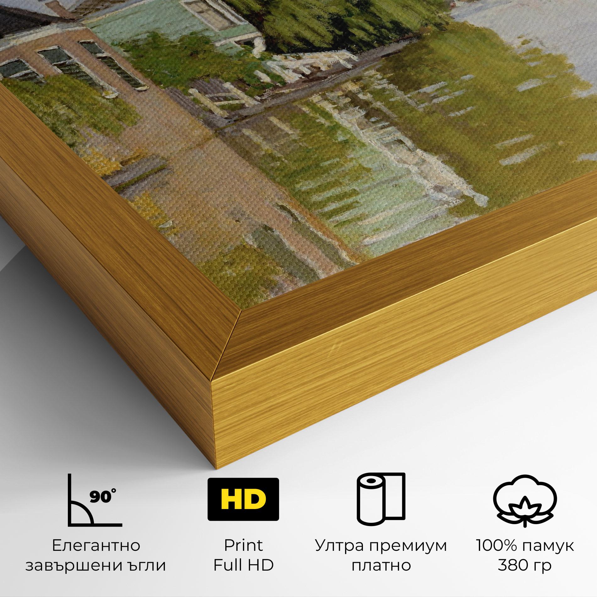 Картина на платно Houses On The Achterzaan mockup 4