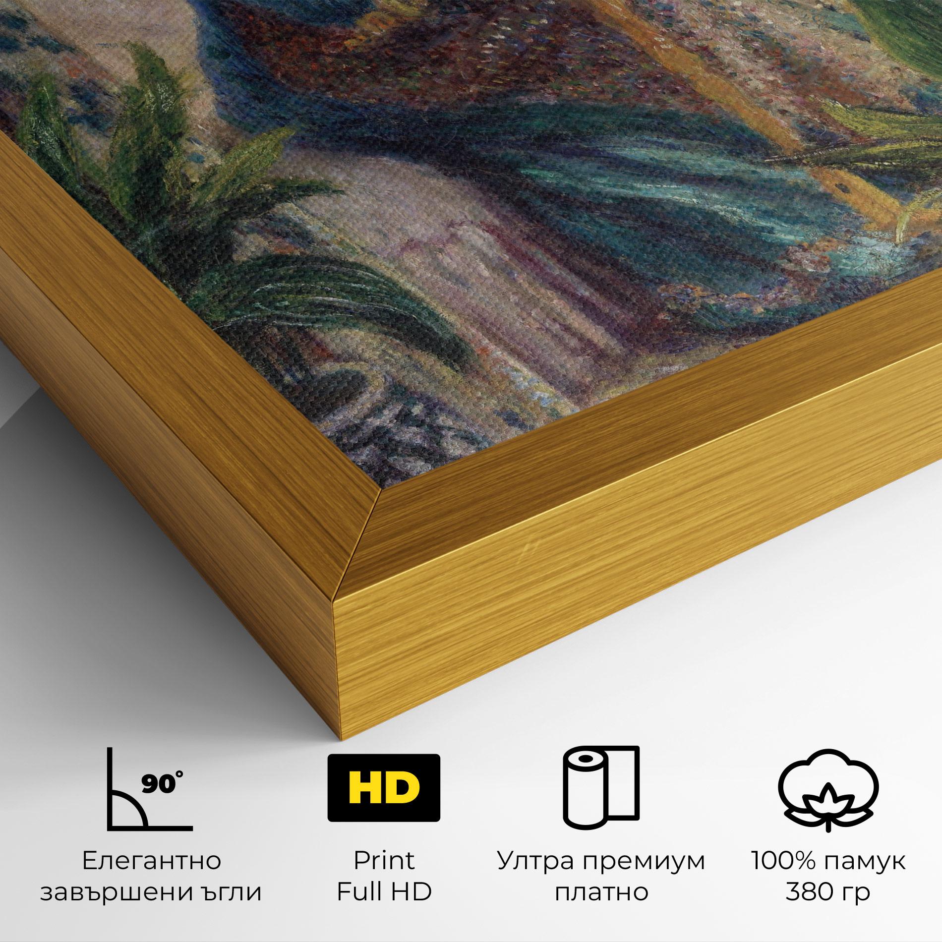 Картина на платно Monet Embroidering mockup 4