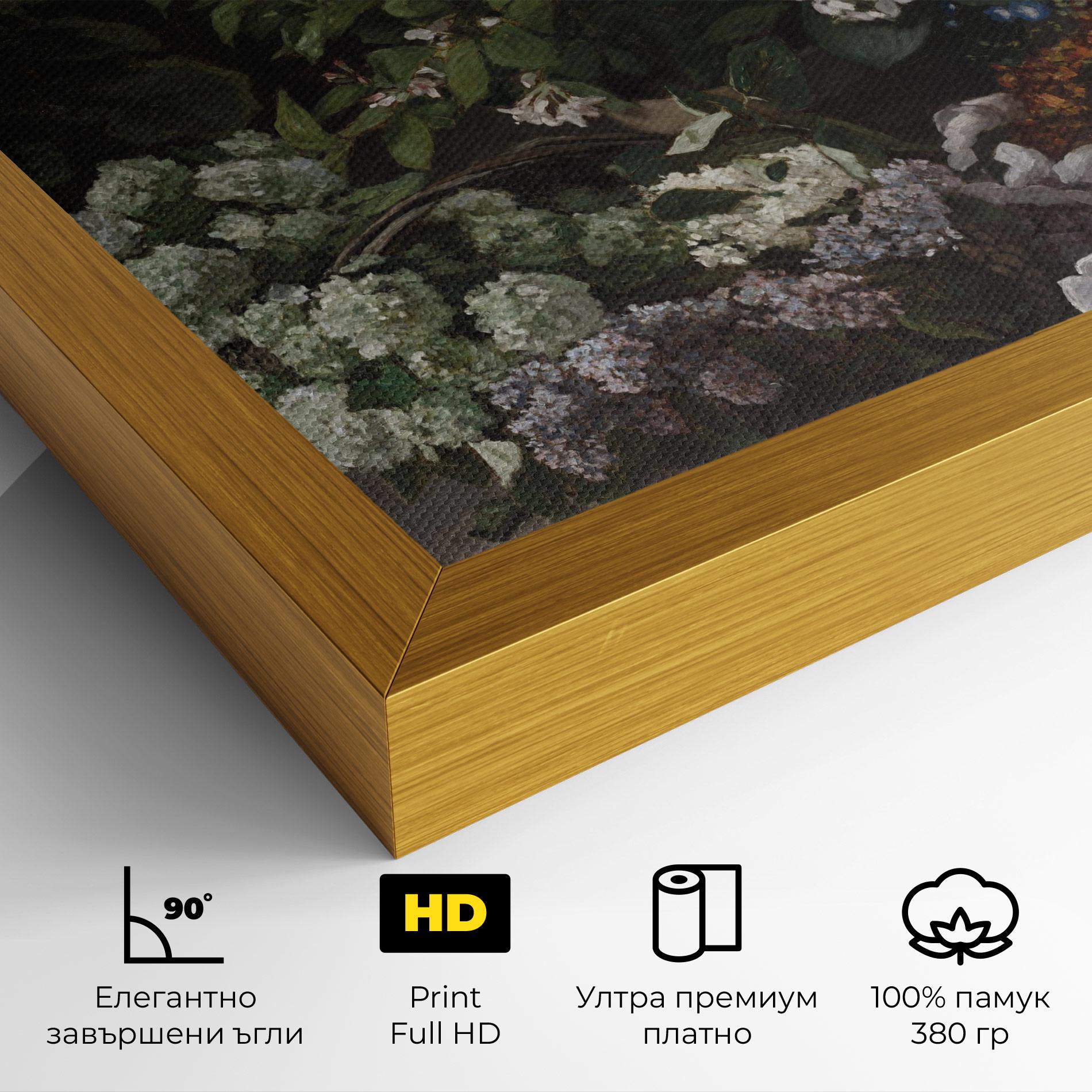 Картина на платно Spring Flowers Monet mockup 4