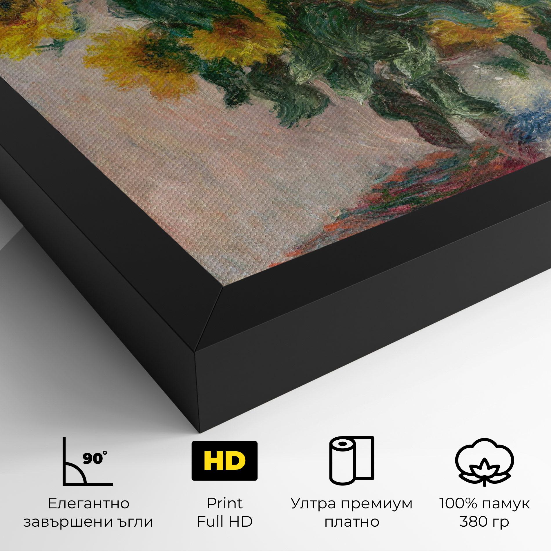 Картина на платно Bouquet Of Sunflowers 1881 mockup 4