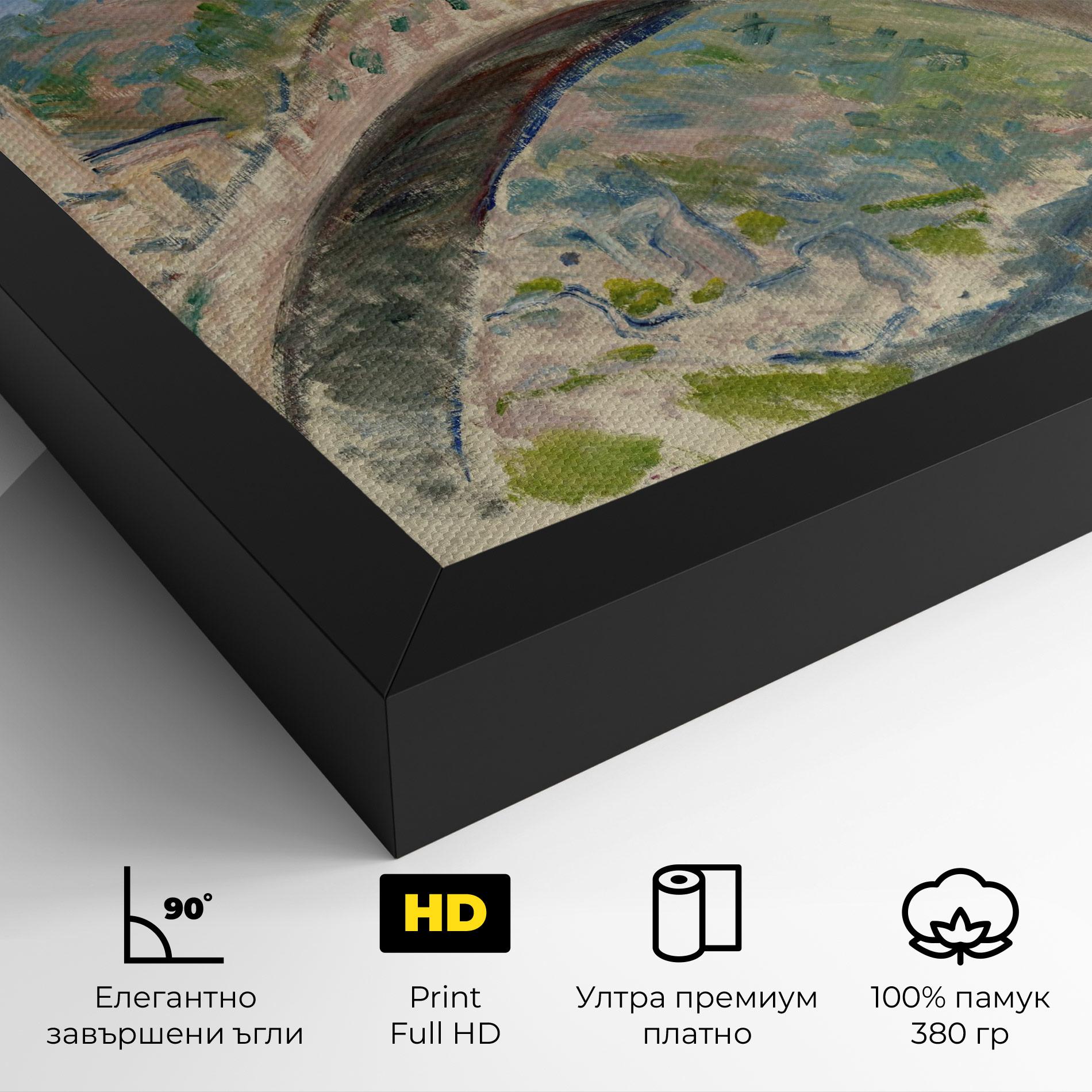 Картина на платно Bridge At Dolceacqua mockup 4