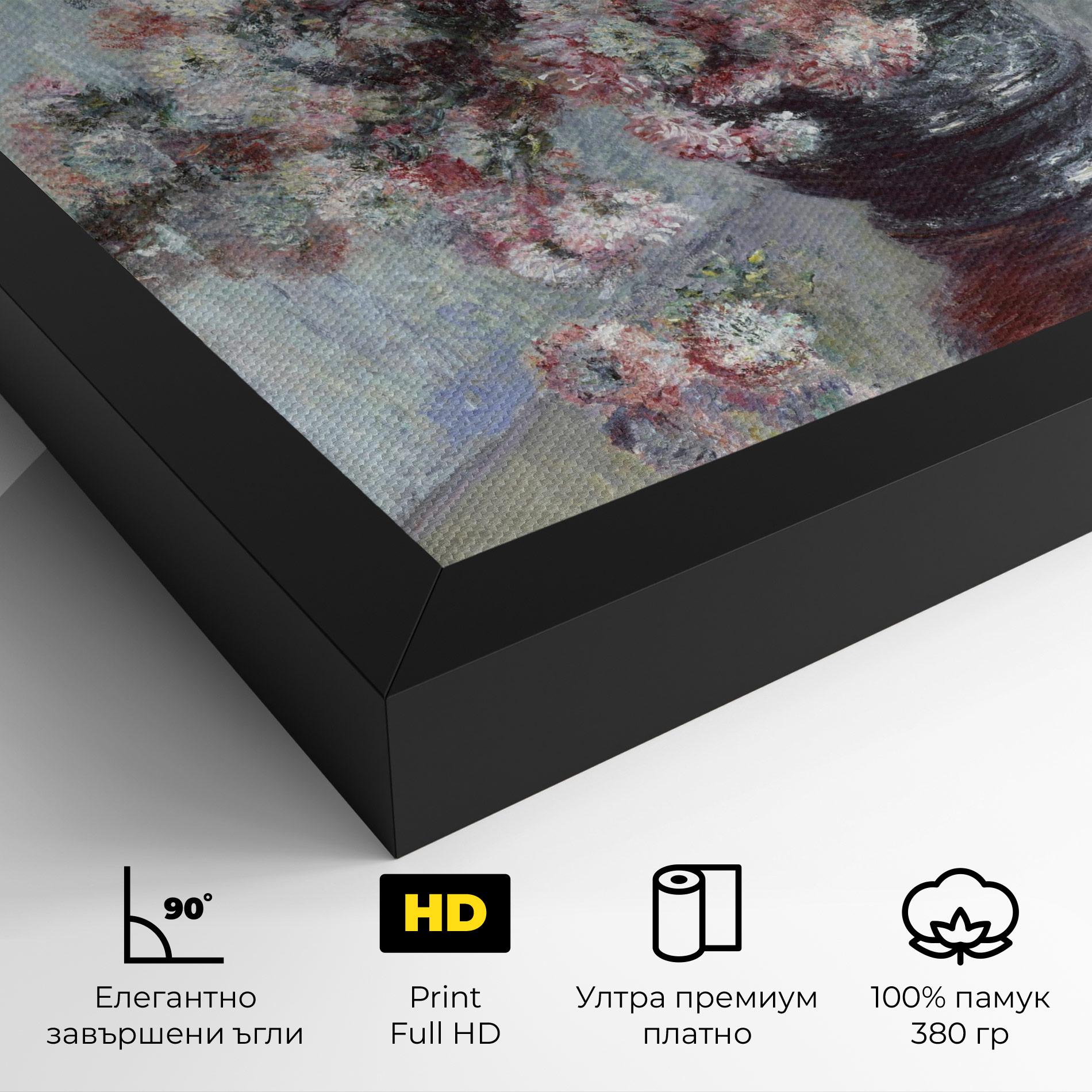 Картина на платно Chrysanthemums mockup 4