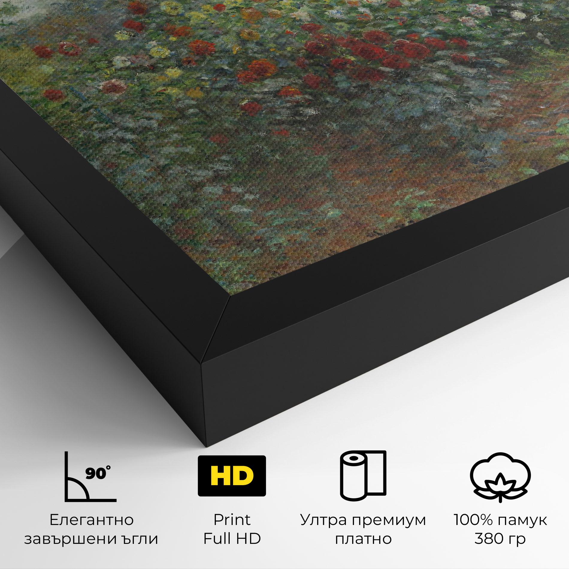 Картина на платно Garden In Argenteuilt mockup 4