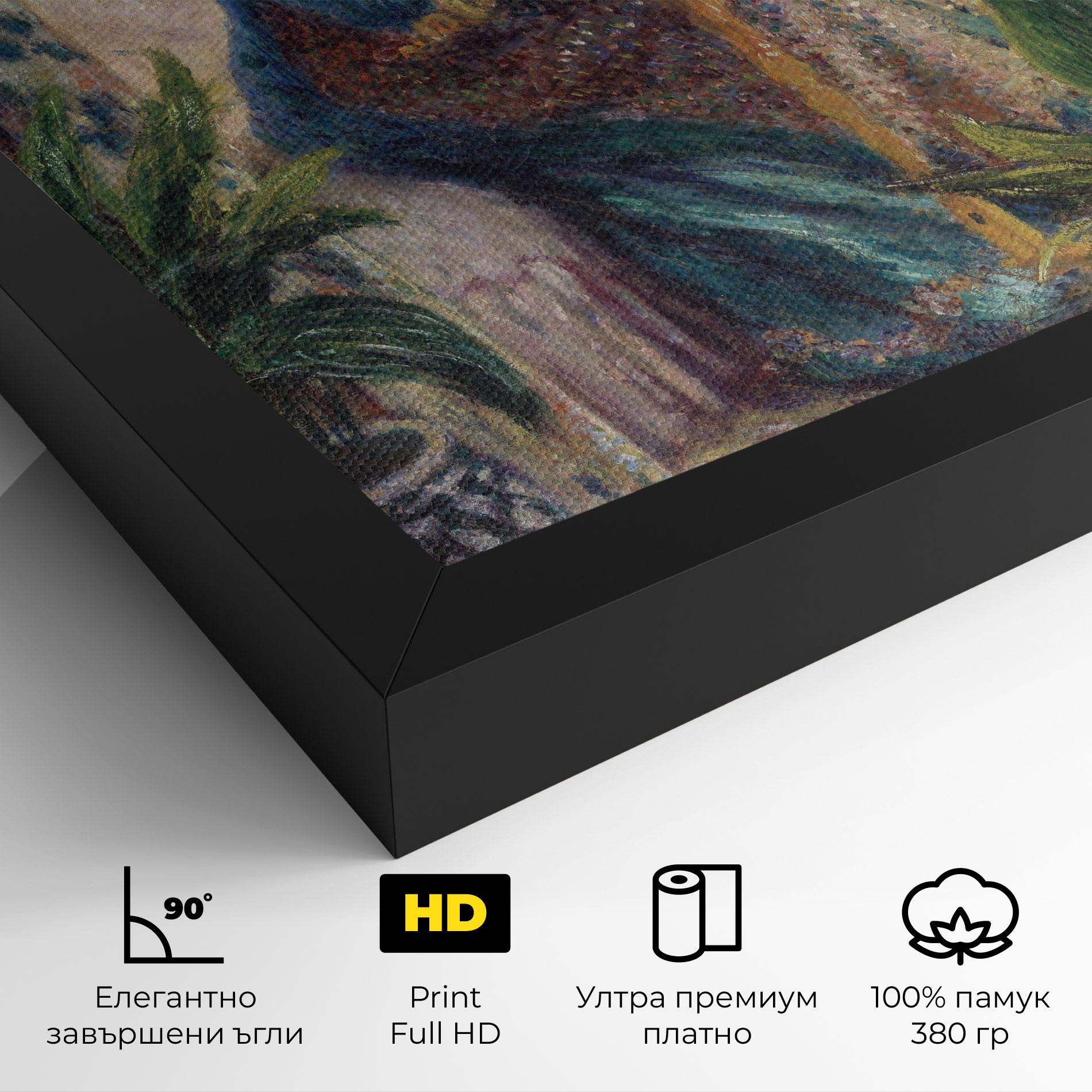 Картина на платно Monet Embroidering mockup 4