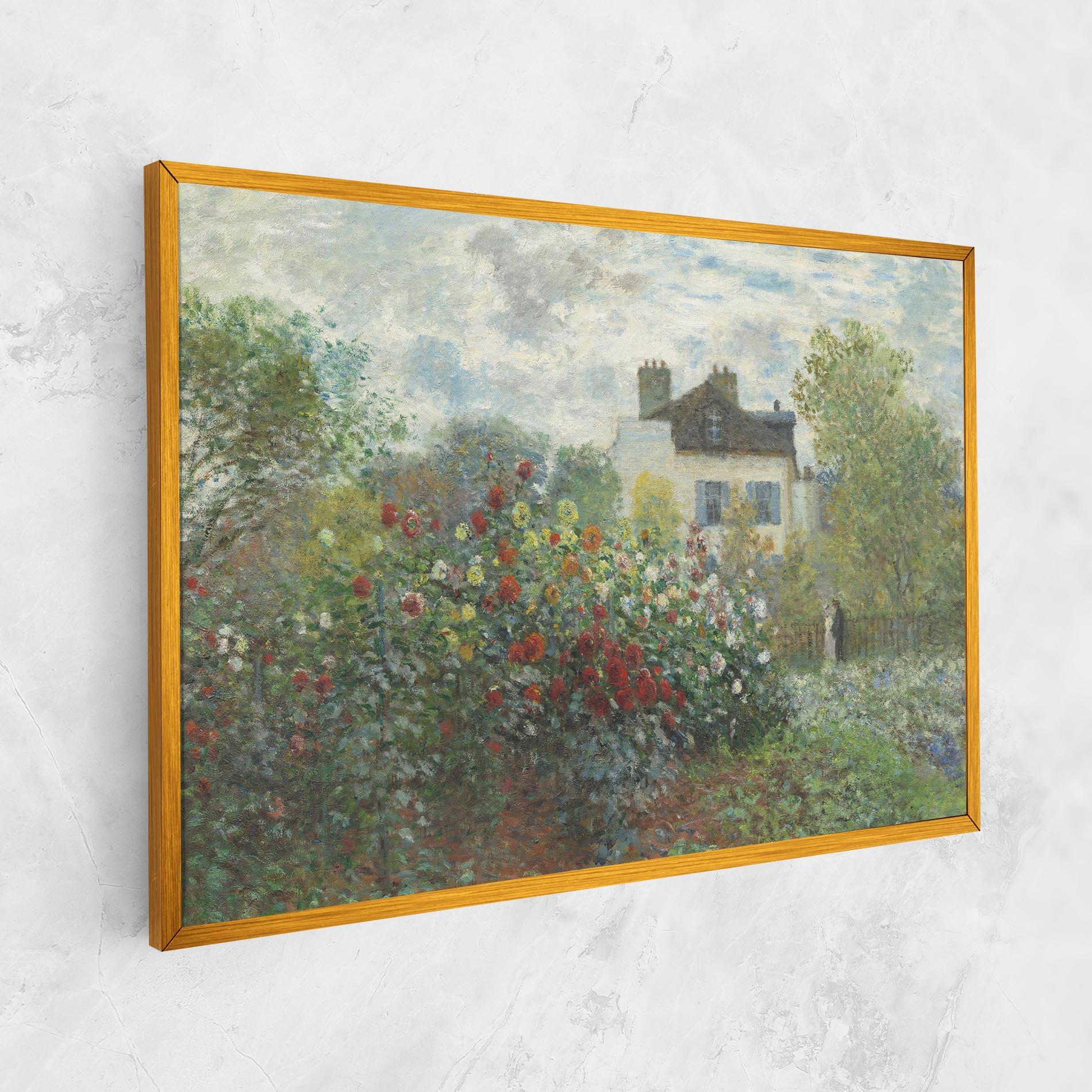 Картина на платно Garden In Argenteuilt mockup 1