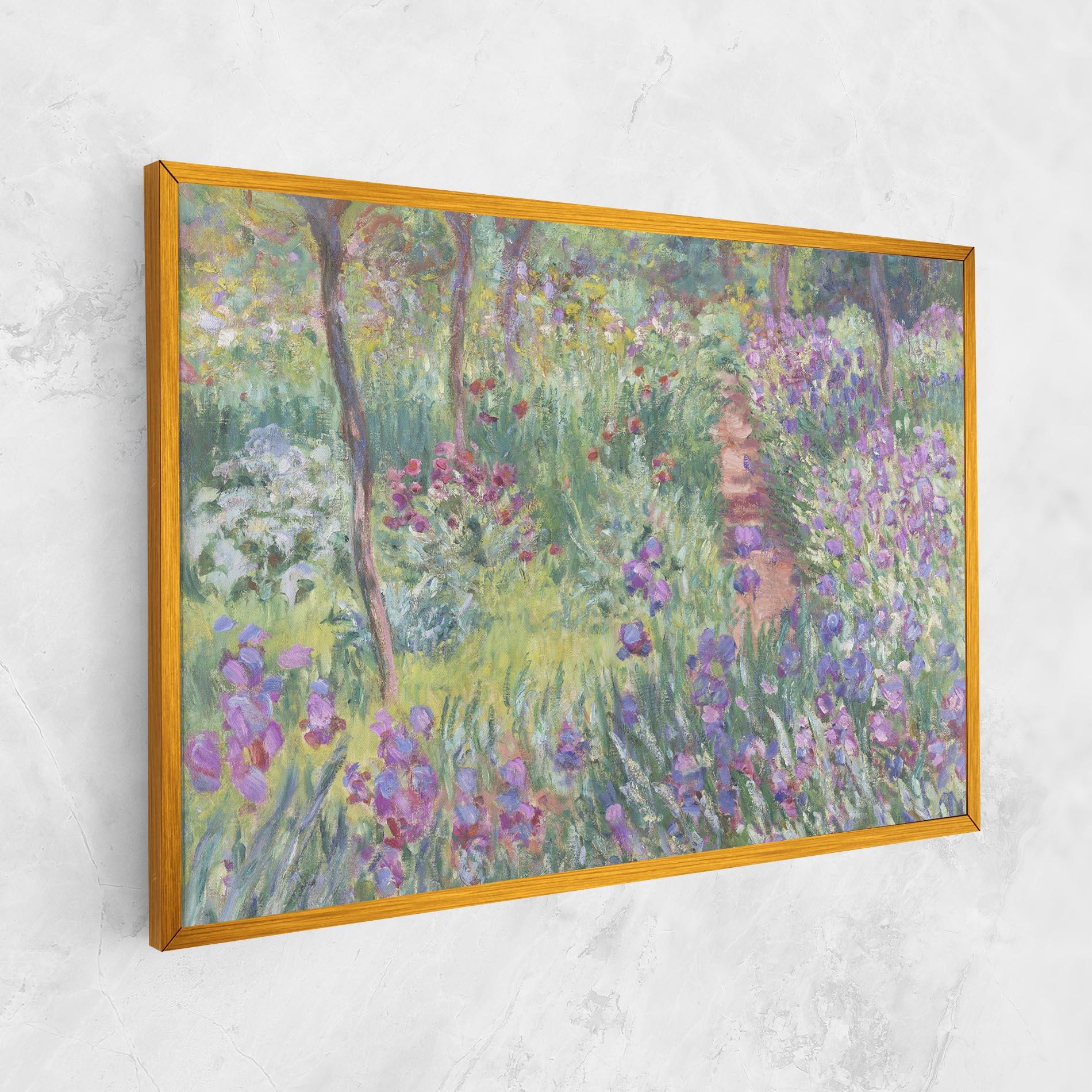 Картина на платно Garden In Giverny Monet mockup 1