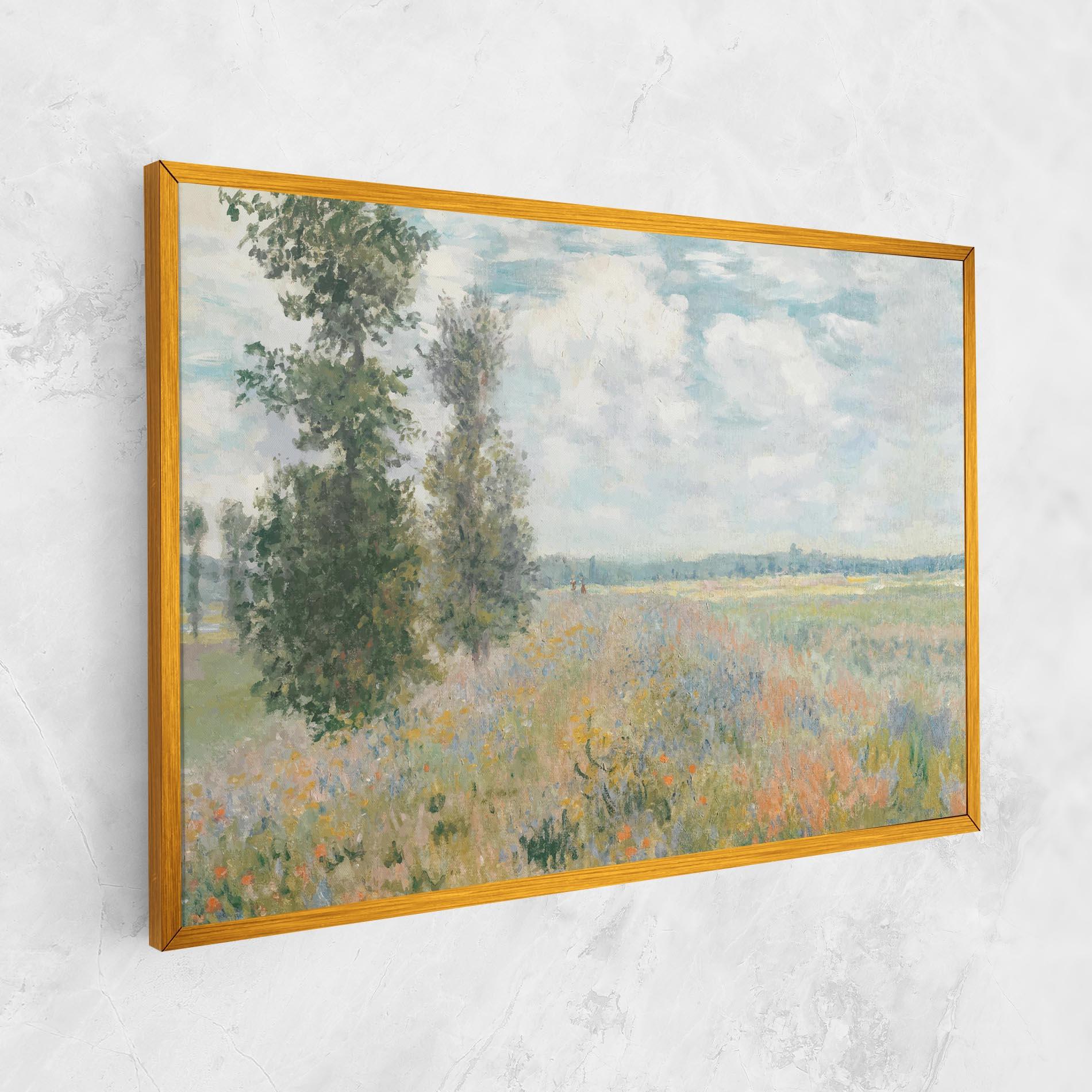 Картина на платно Monet's Landscape Background mockup 1