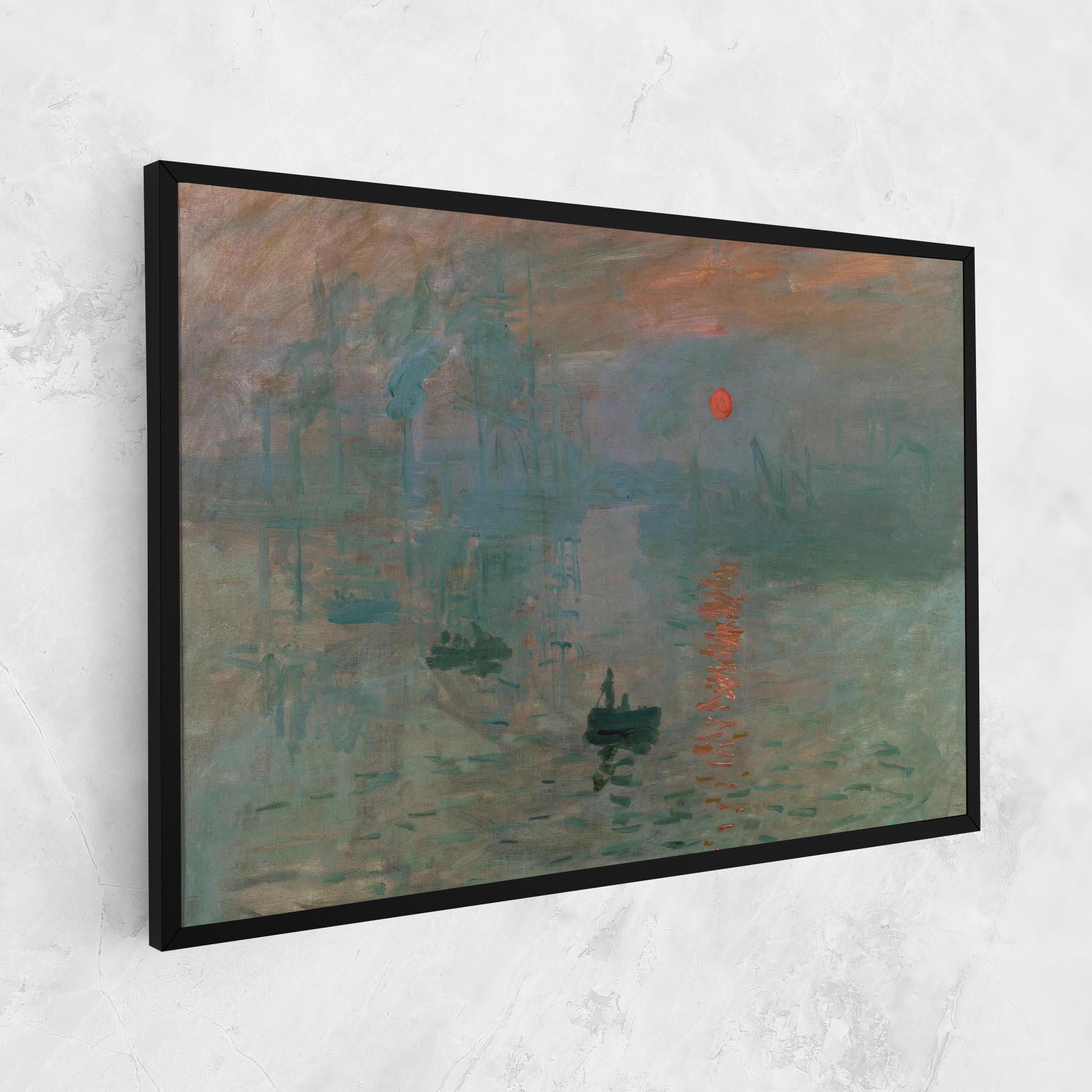 Картина на платно Monet Sunrise mockup 1
