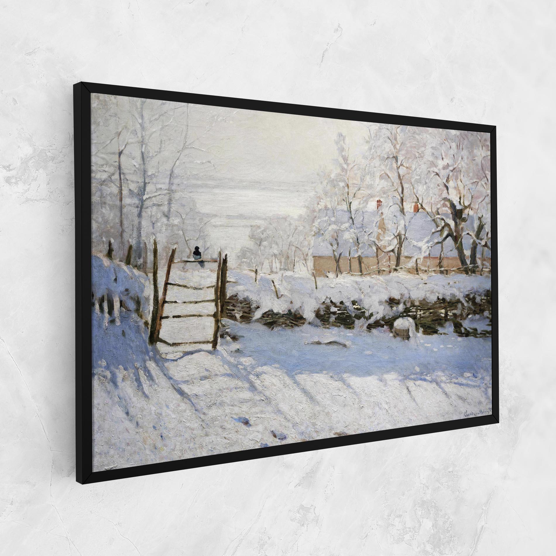 Картина на платно The Magpie mockup 1