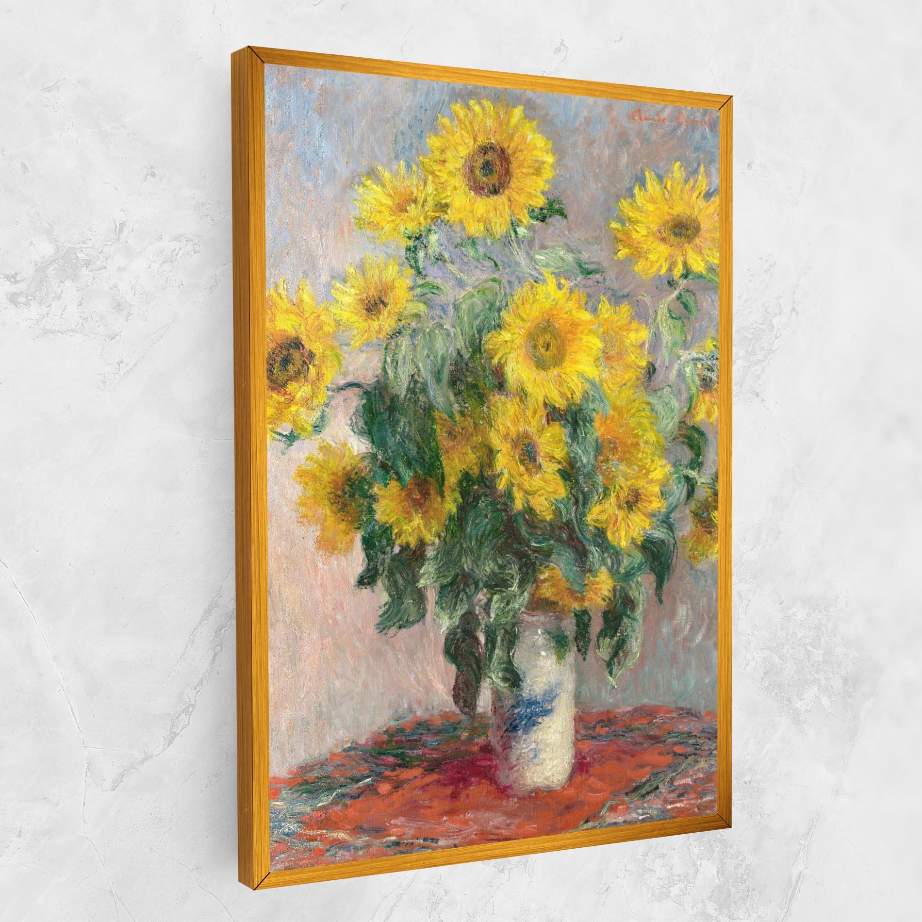 Картина на платно Bouquet Of Sunflowers 1881 mockup 1