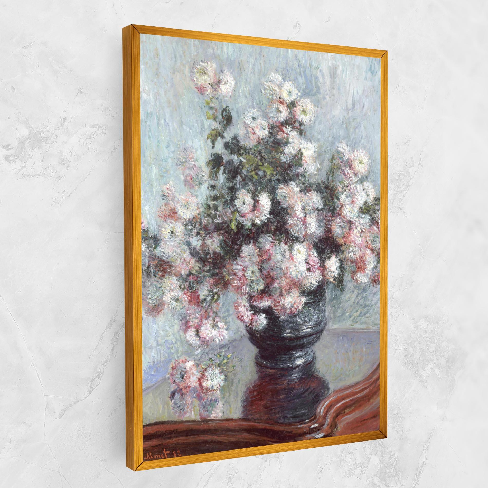 Картина на платно Chrysanthemums mockup 1