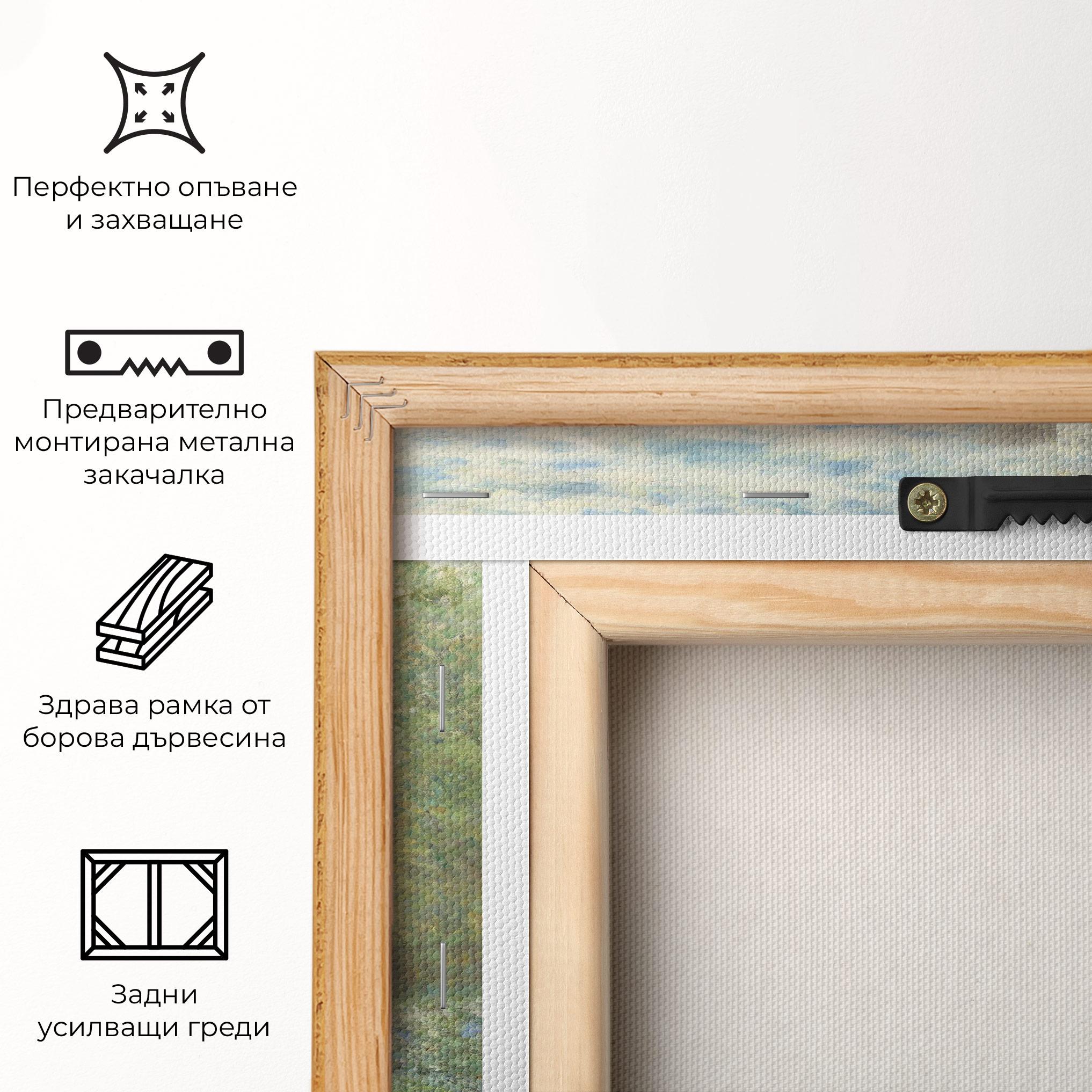 Картина на платно Garden In Argenteuilt mockup 5