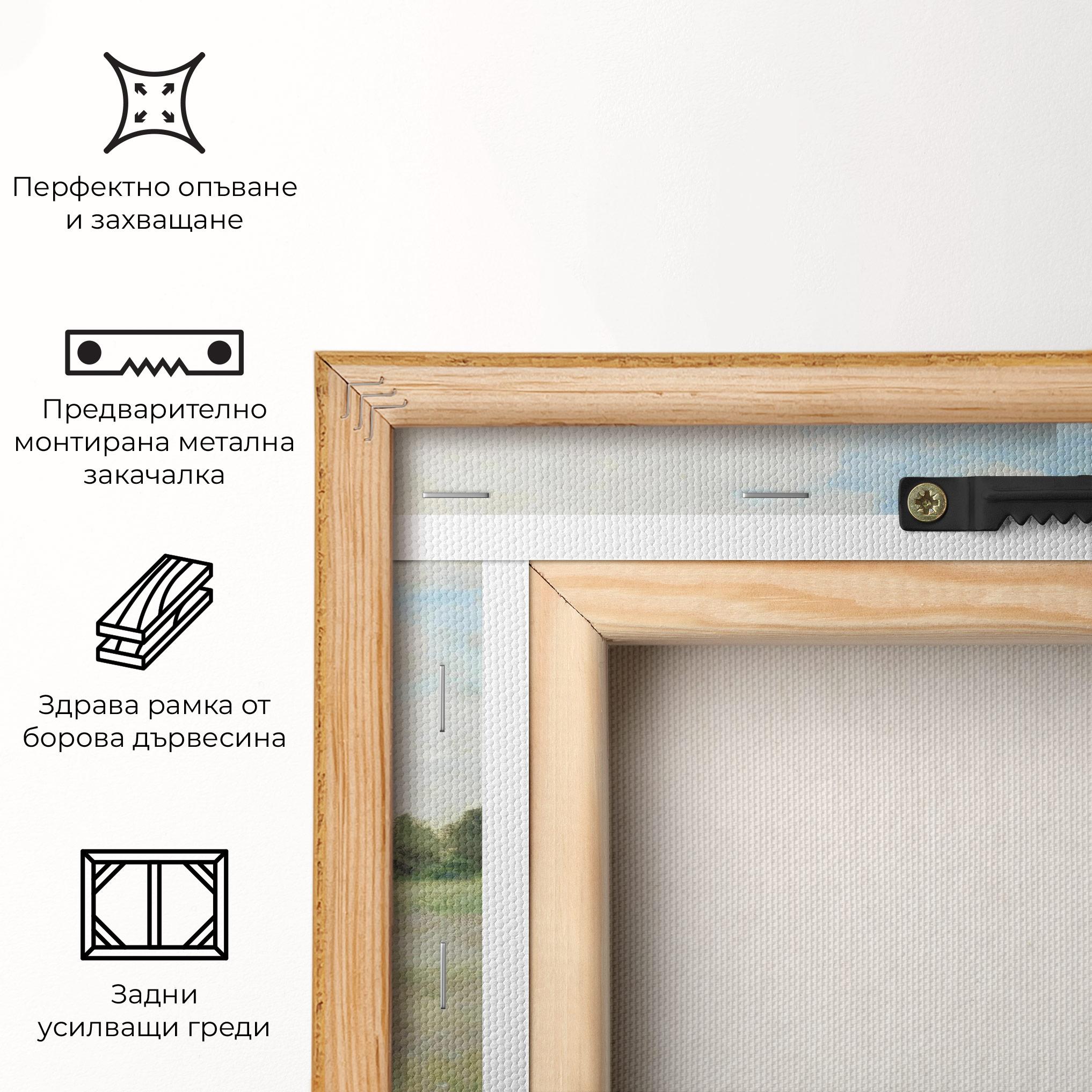 Картина на платно Poppy Field Near Argenteuil mockup 5