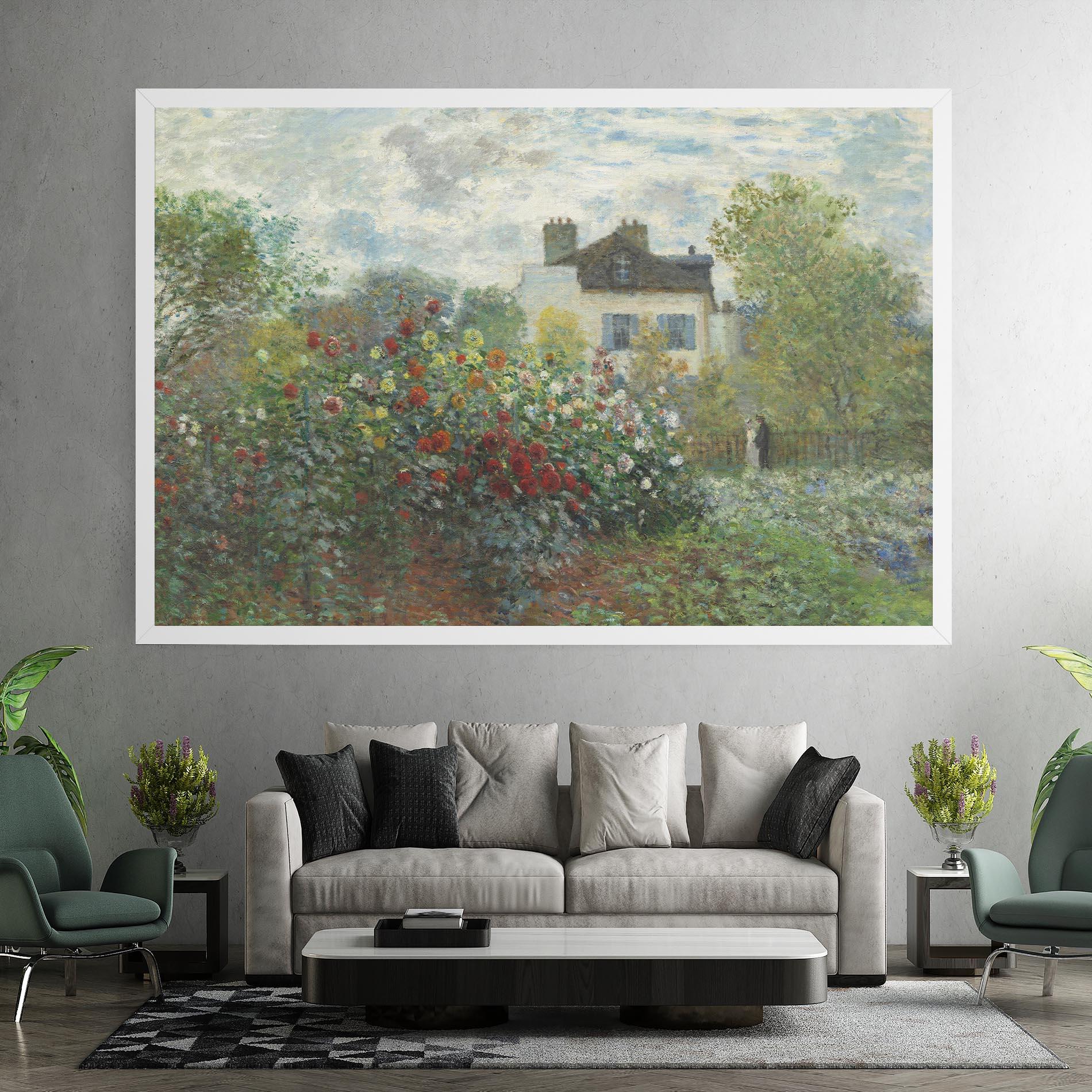 Картина на платно Garden In Argenteuilt mockup 7