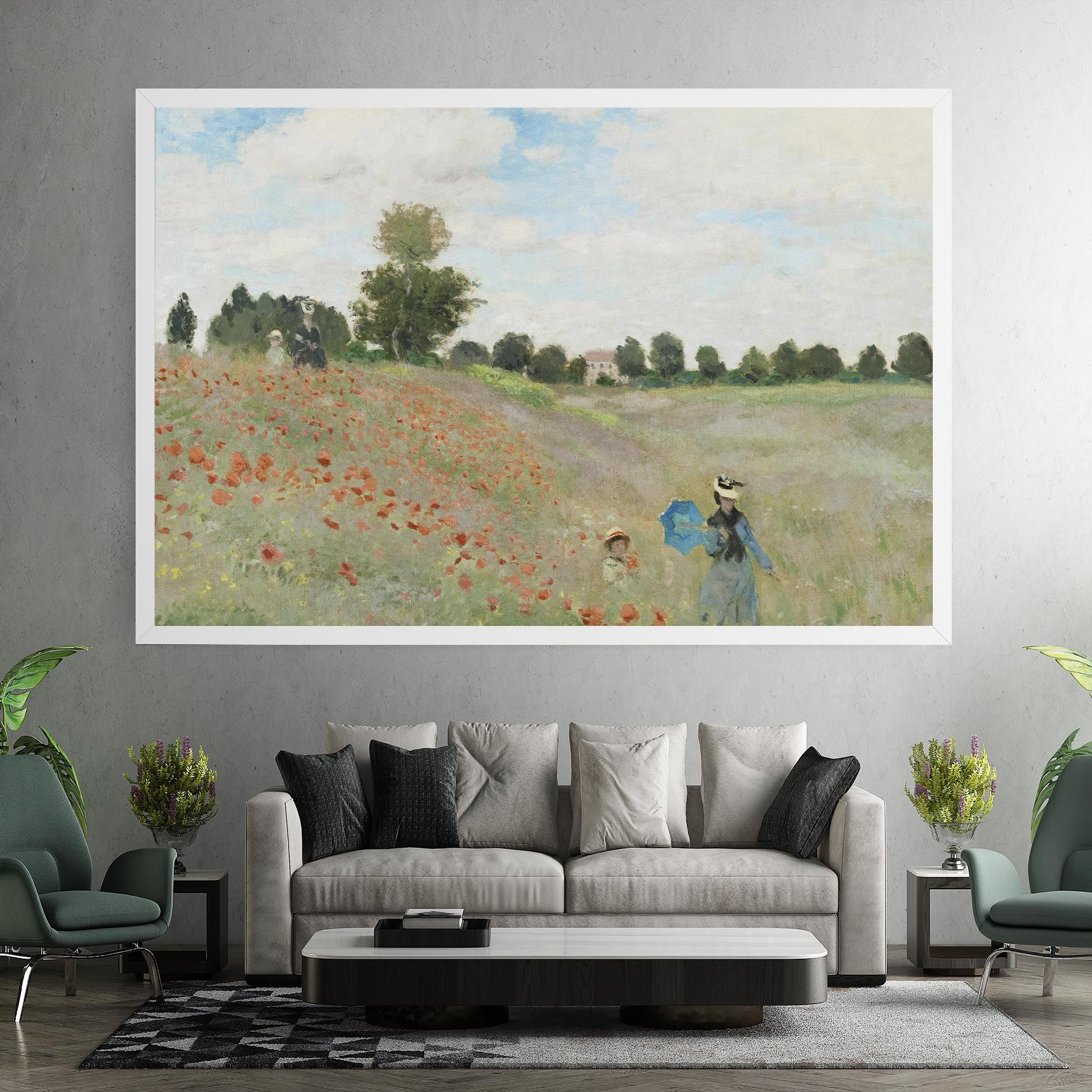 Poppy Field Near Argenteuil mockup 7