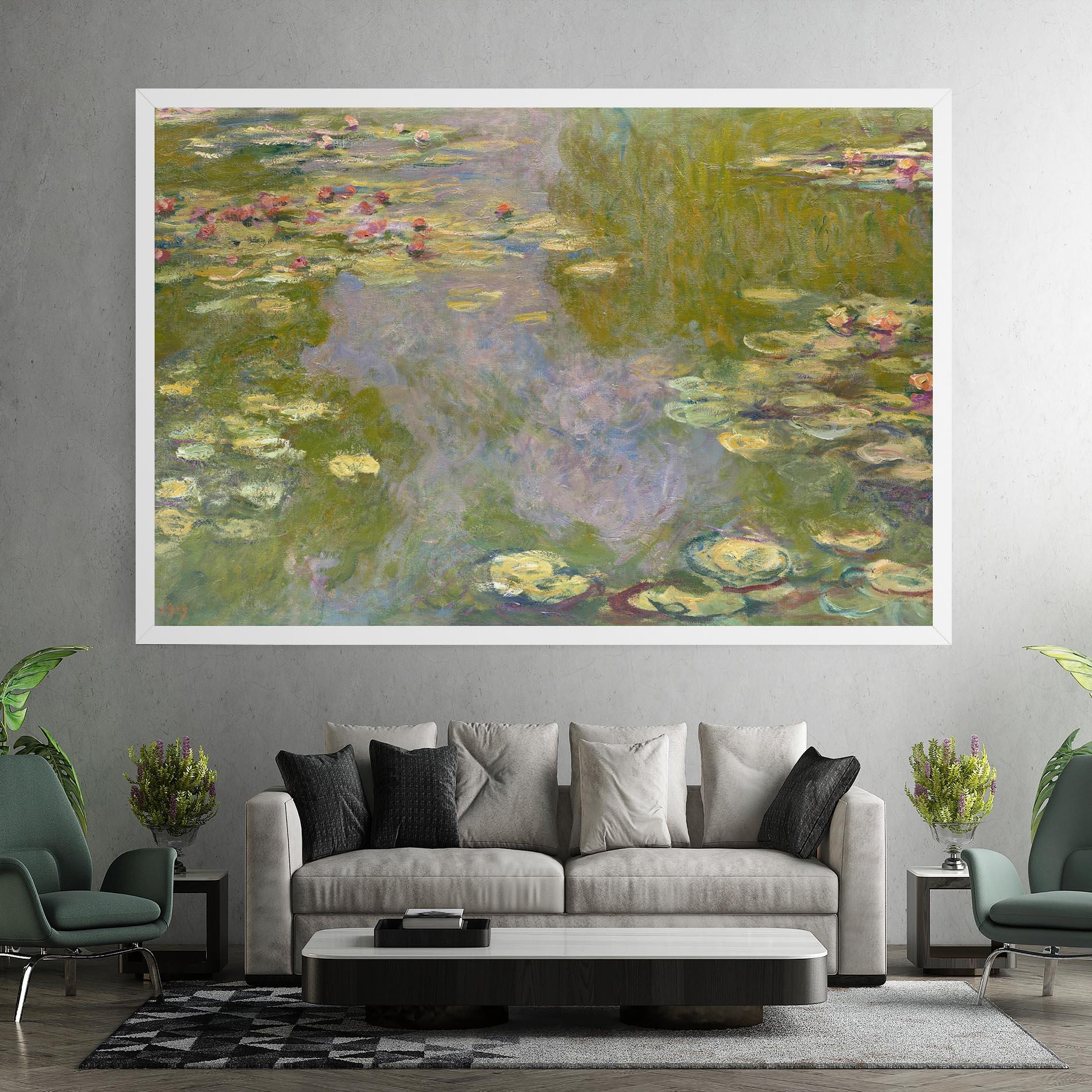 Картина на платно Water Lilies Monet mockup 7