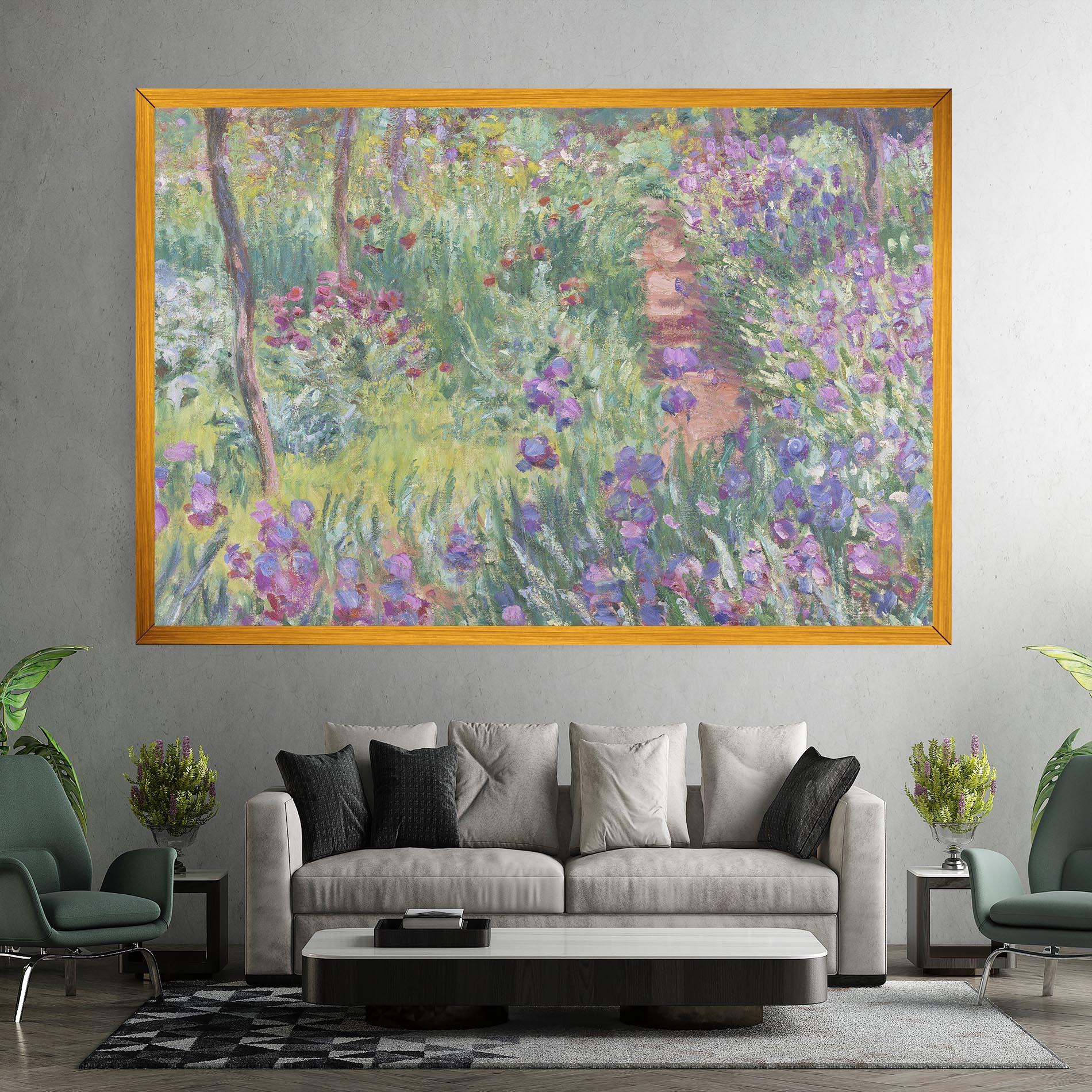 Картина на платно Garden In Giverny mockup 7