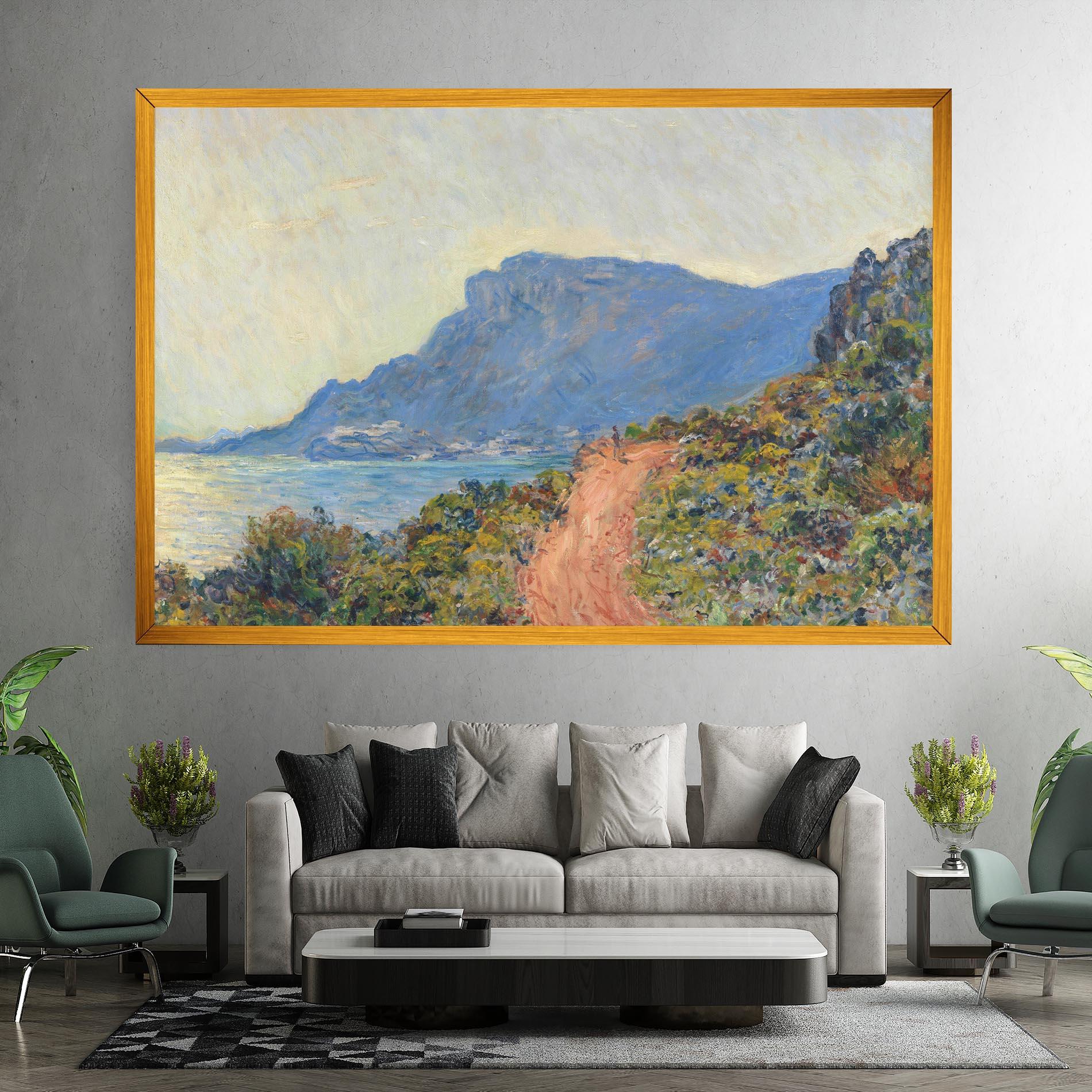 Картина на платно Near Monaco mockup 7
