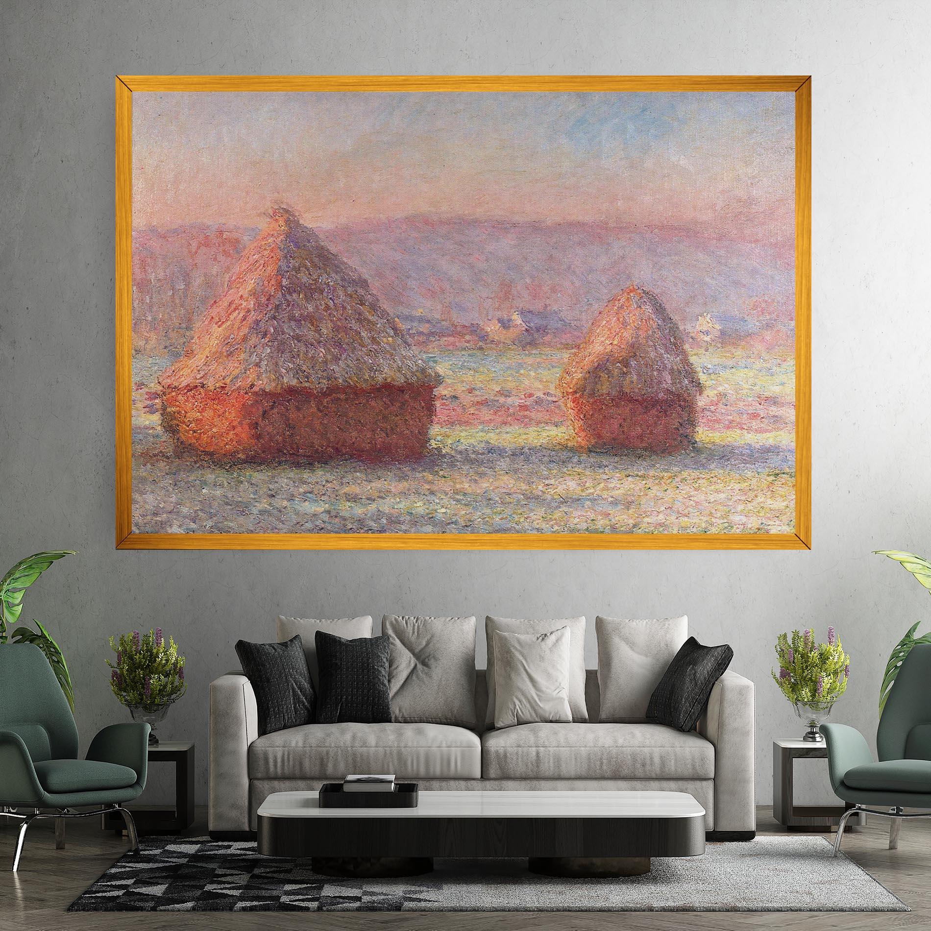 Картина на платно White Frost mockup 7