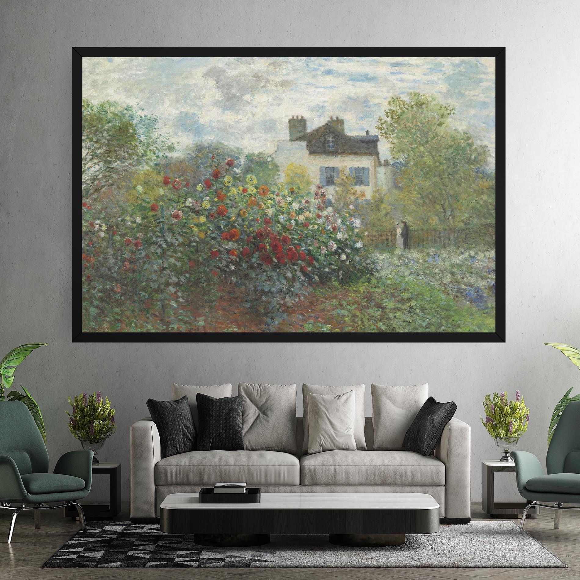 Картина на платно Garden In Argenteuilt mockup 7