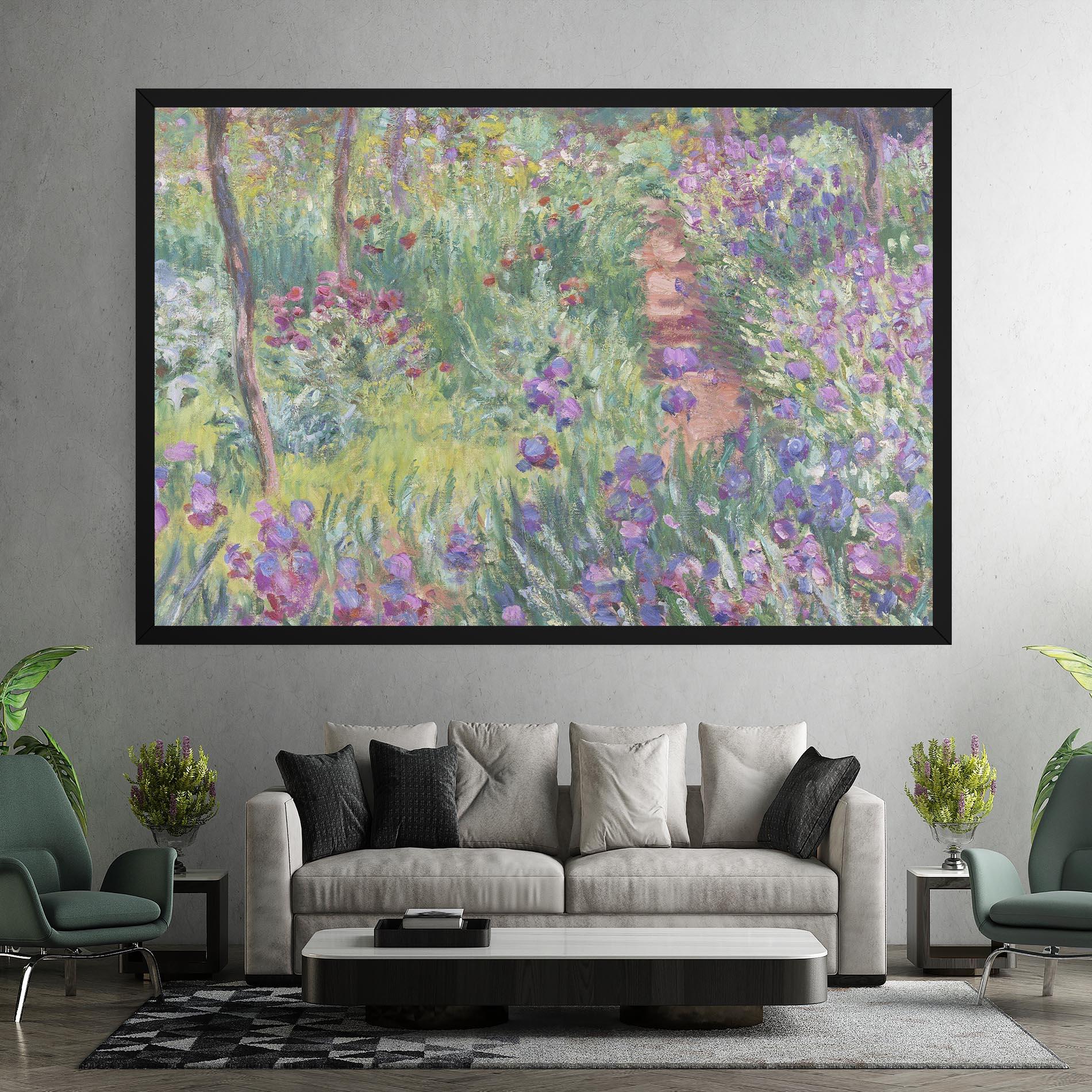 Картина на платно Garden In Giverny mockup 7