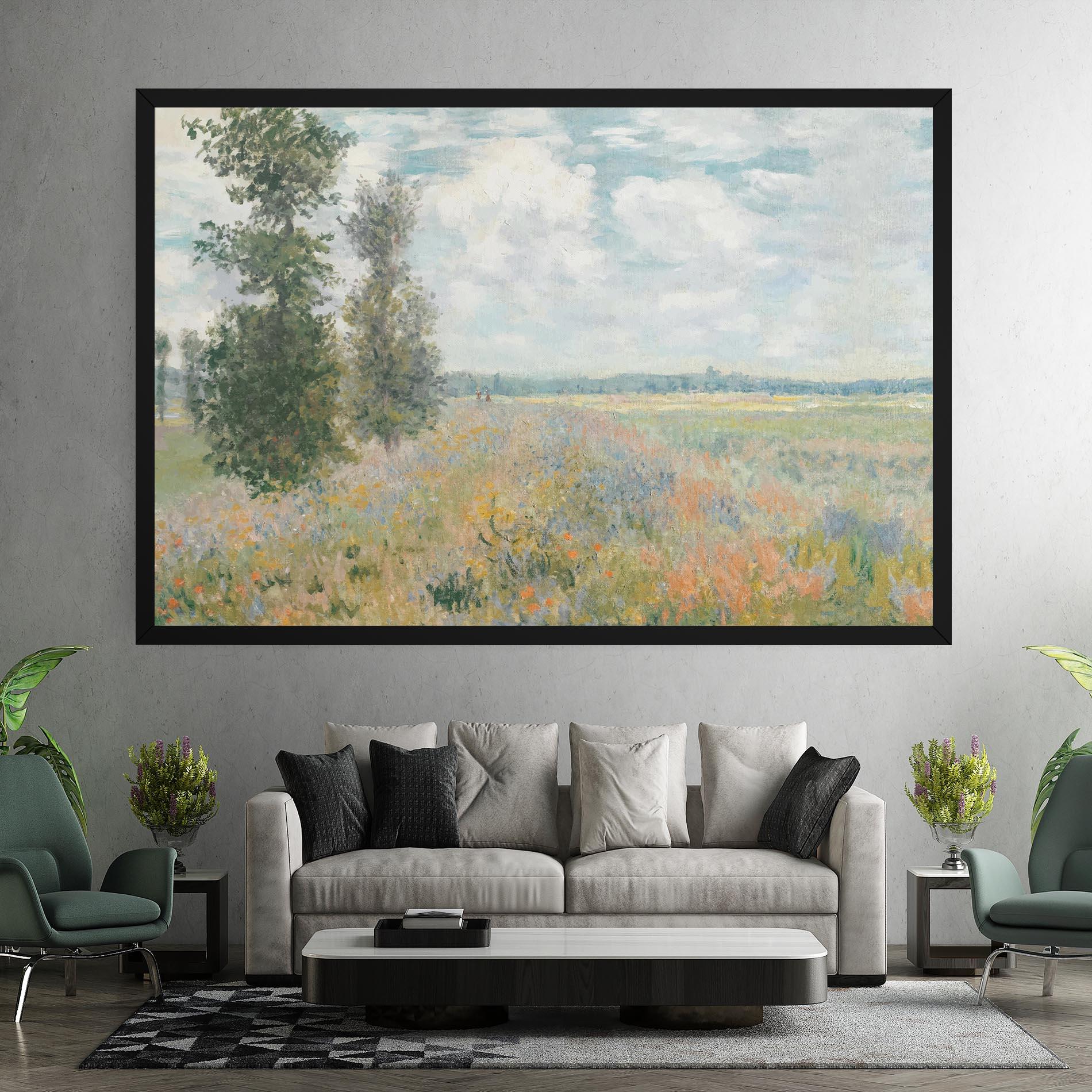 Картина на платно Monet's Landscape Background mockup 7