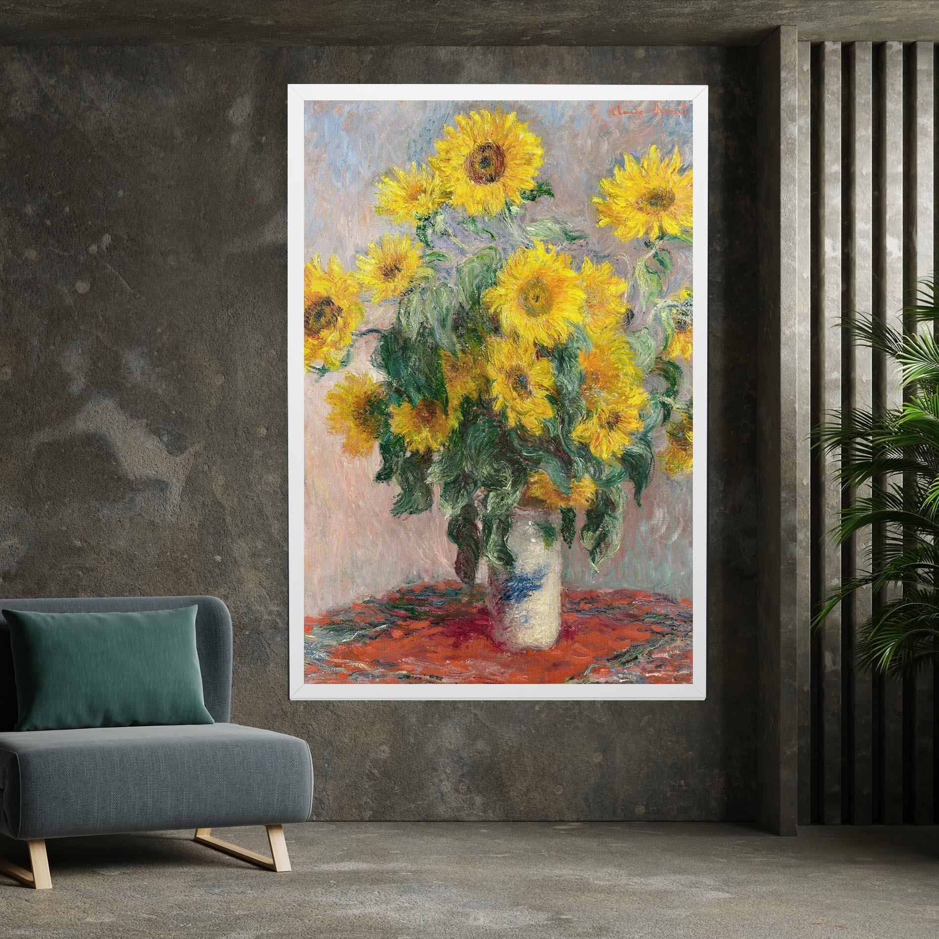 Картина на платно Bouquet Of Sunflowers 1881 mockup 7