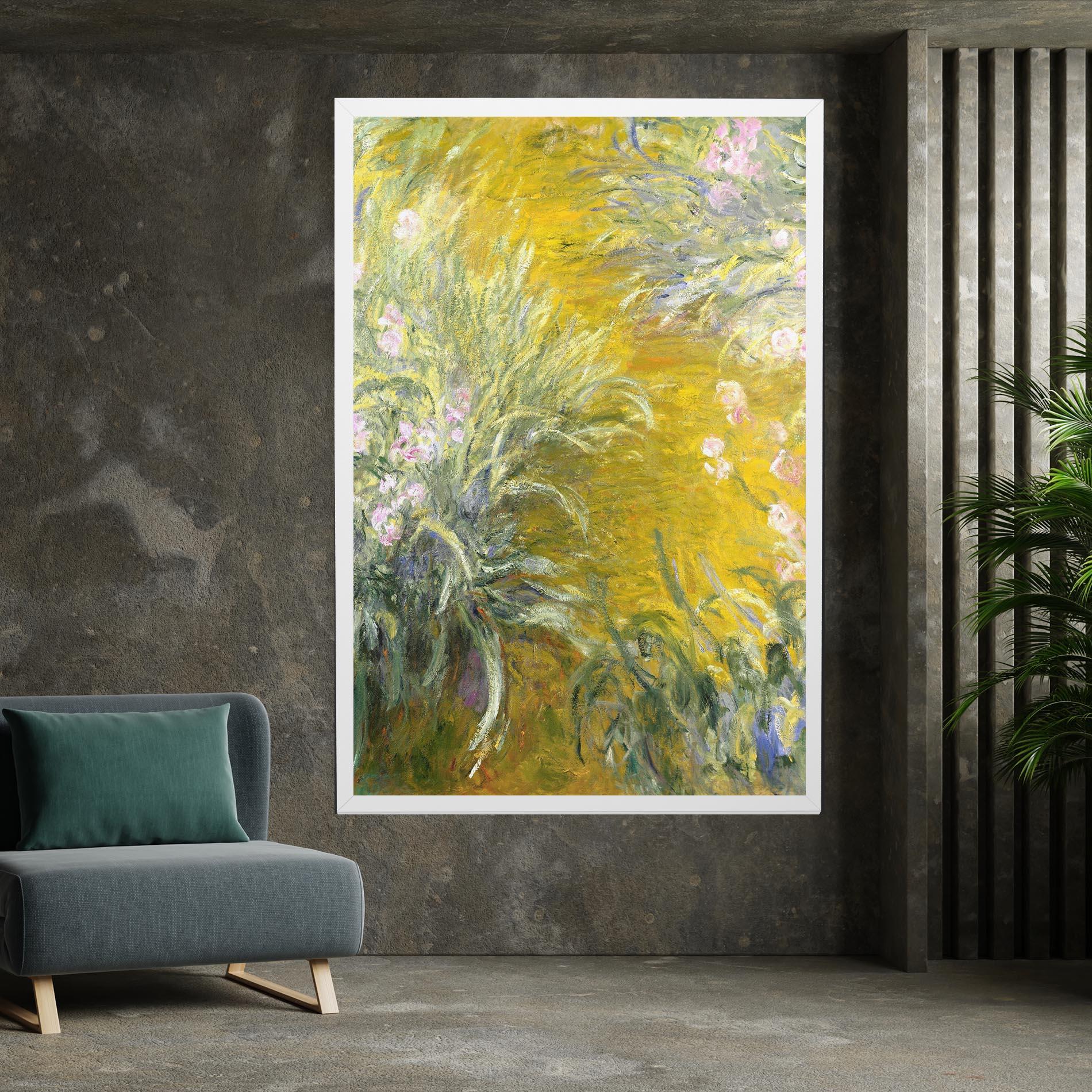 Картина на платно Path Through The Irises mockup 7