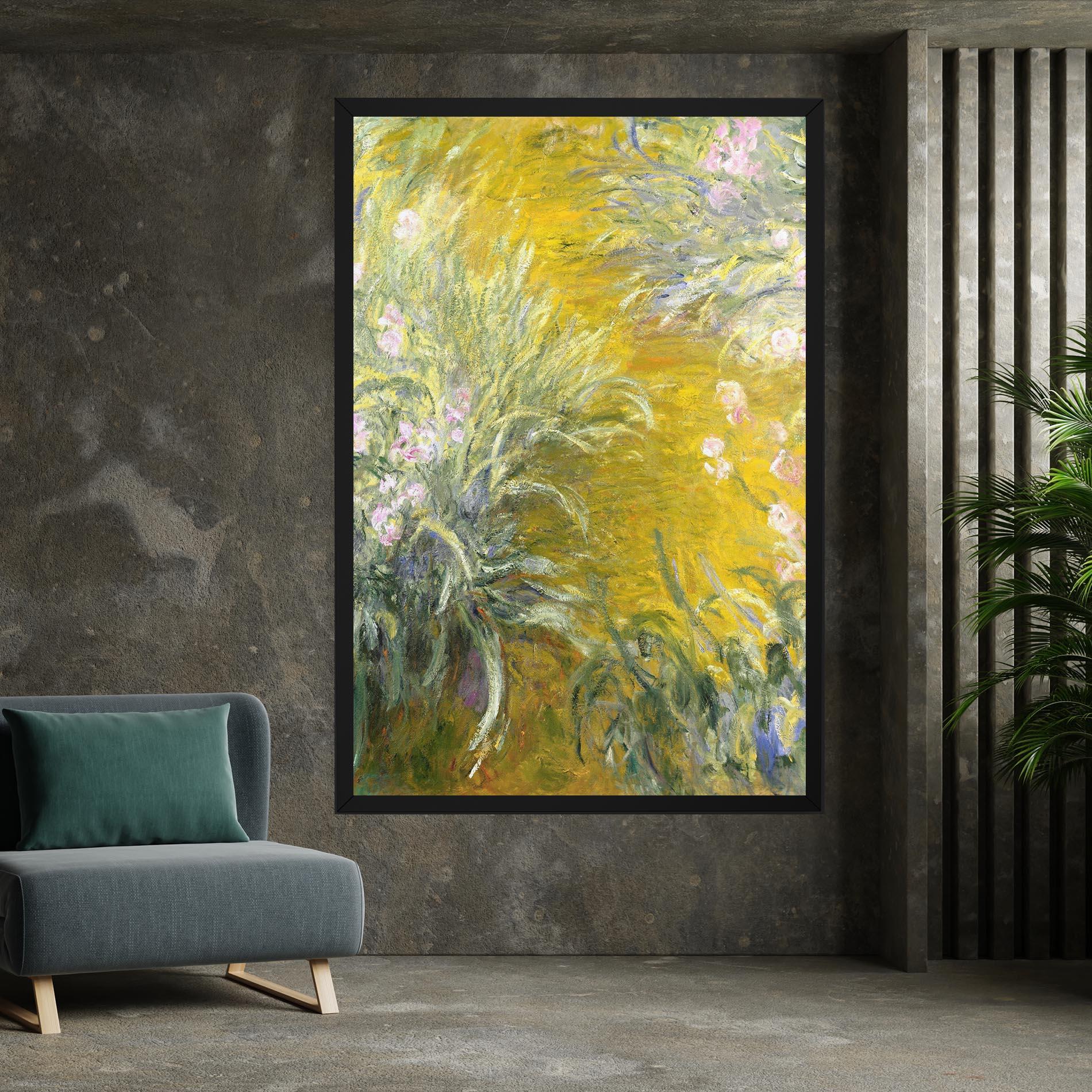 Картина на платно Path Through The Irises mockup 7