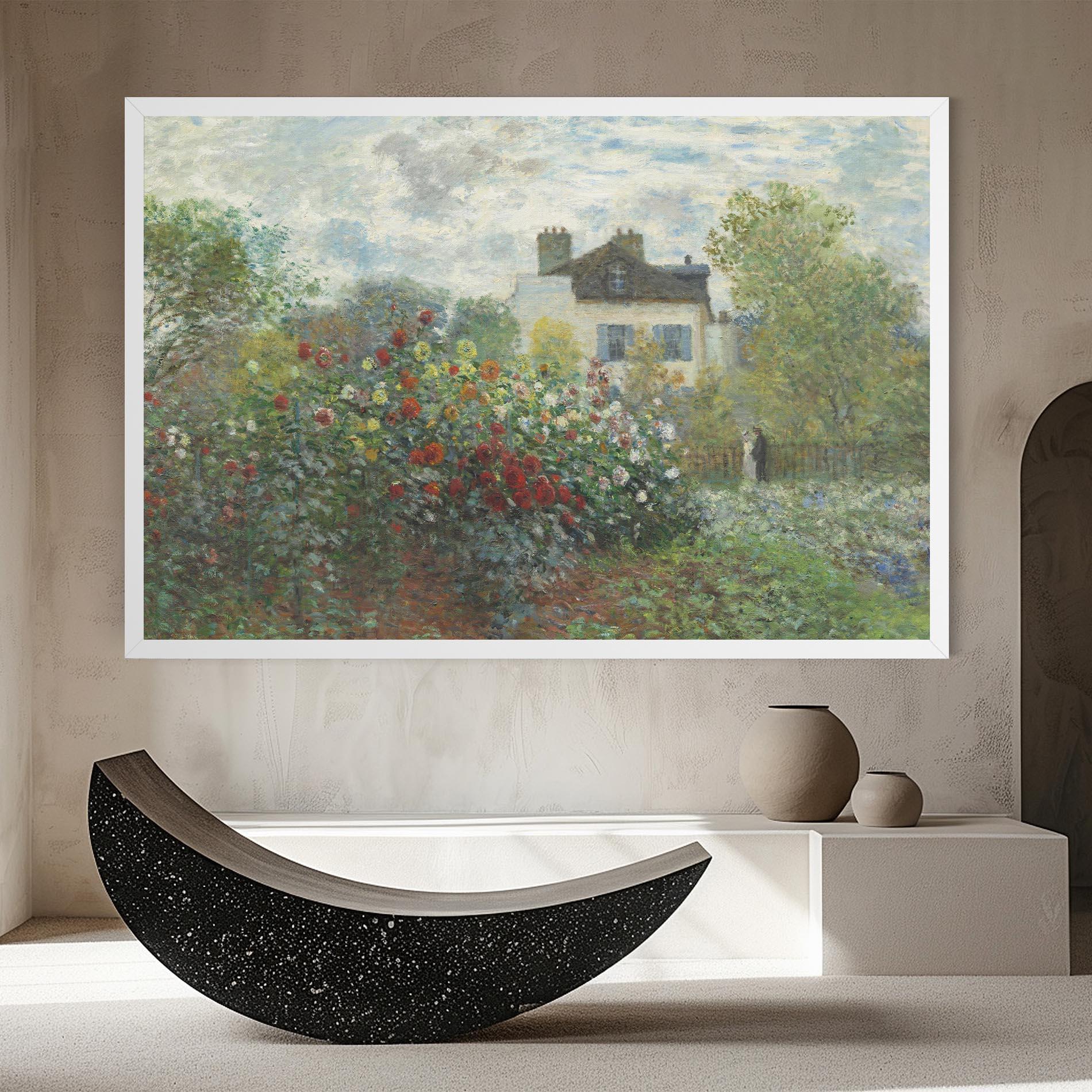 Картина на платно Garden In Argenteuilt mockup 8
