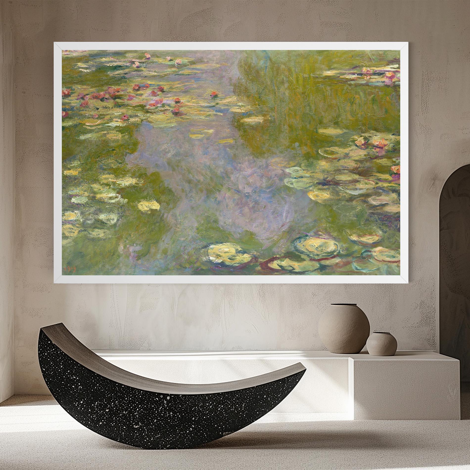Картина на платно Water Lilies Monet mockup 8