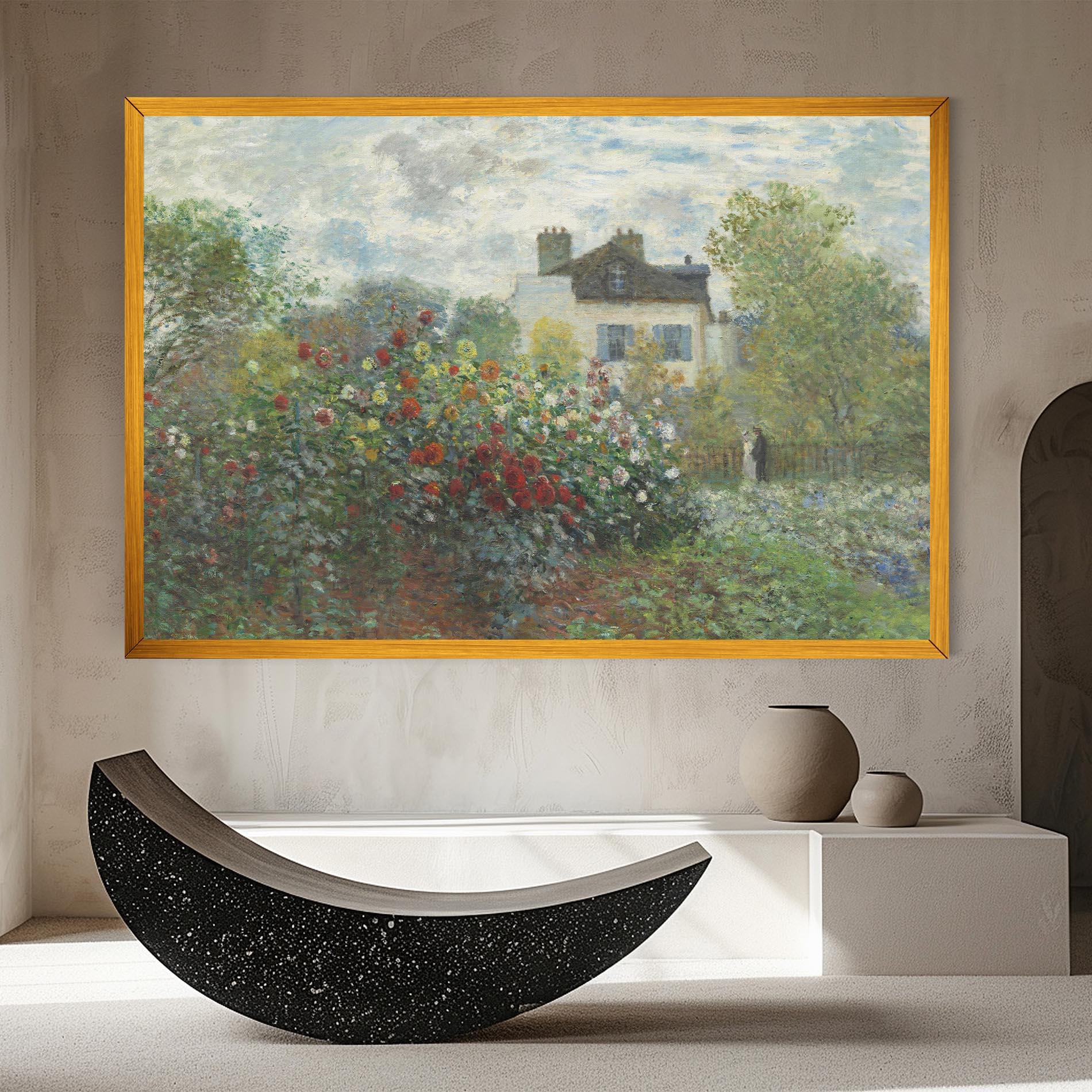 Картина на платно Garden In Argenteuilt mockup 8