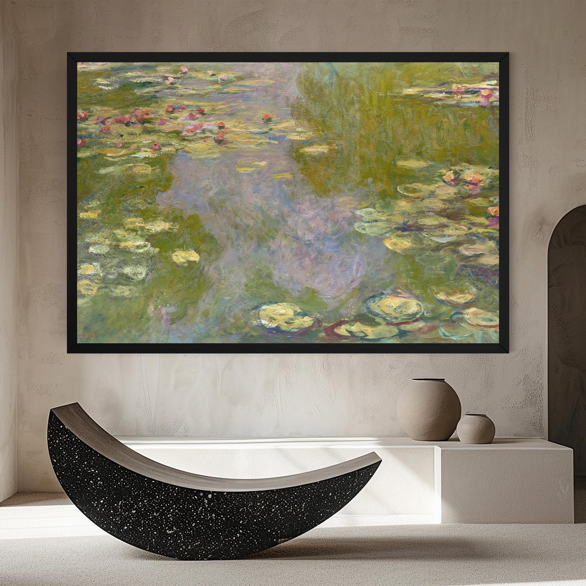 Water Lilies Monet mockup 8