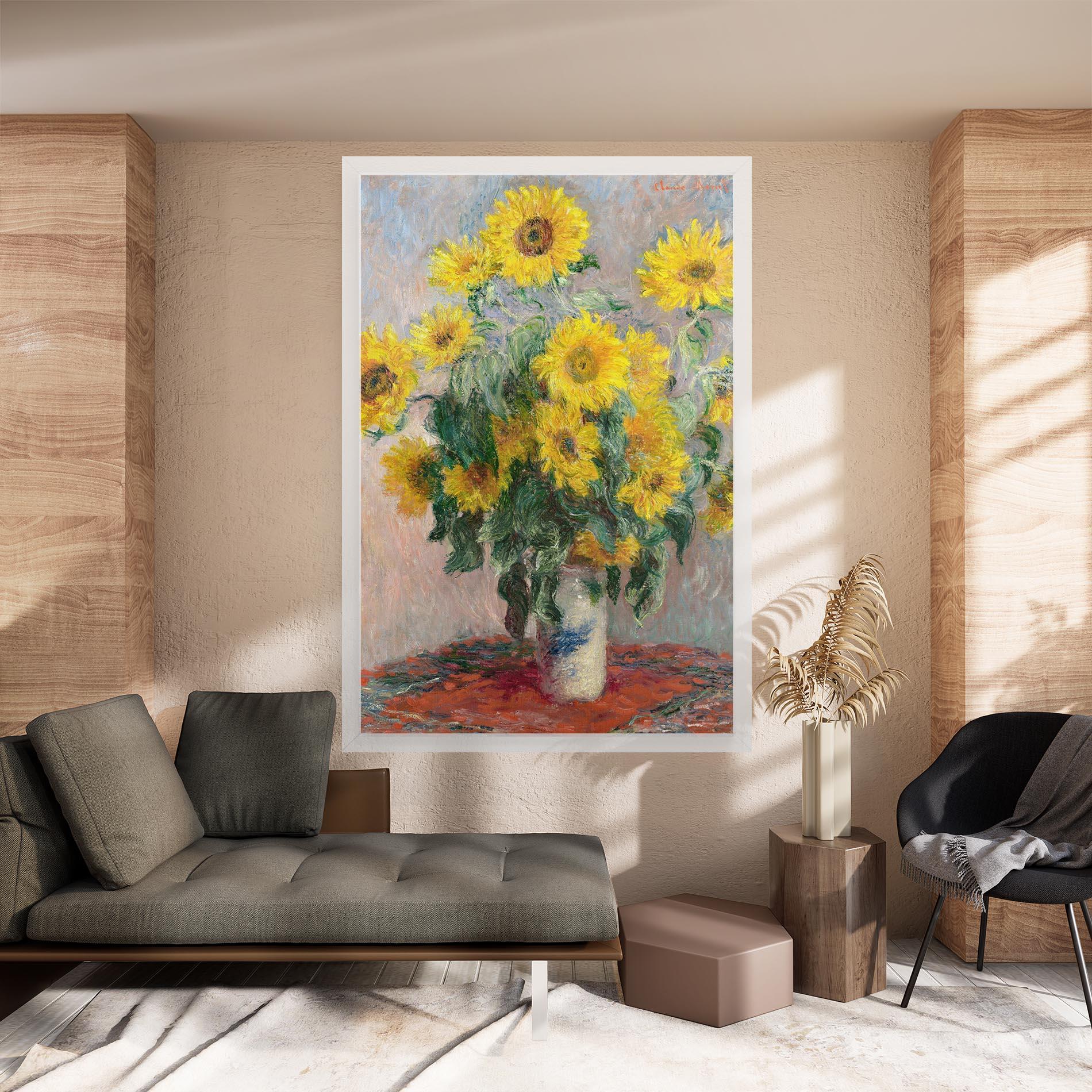 Картина на платно Bouquet Of Sunflowers 1881 mockup 8