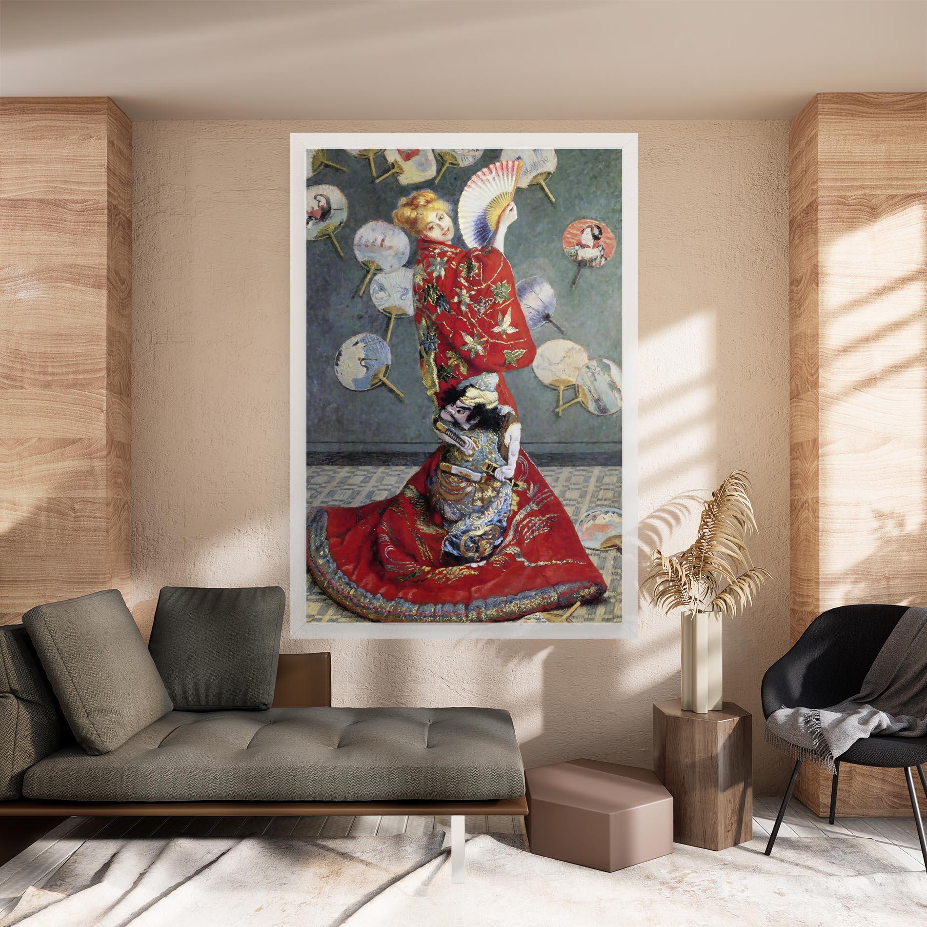 Картина на платно Camille Monet In Japanese Costume mockup 8